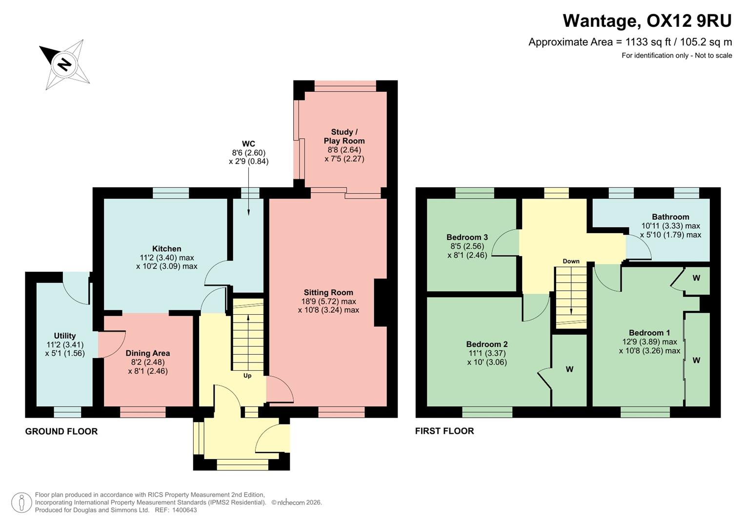 12, Hill Close, Wantage floorplan