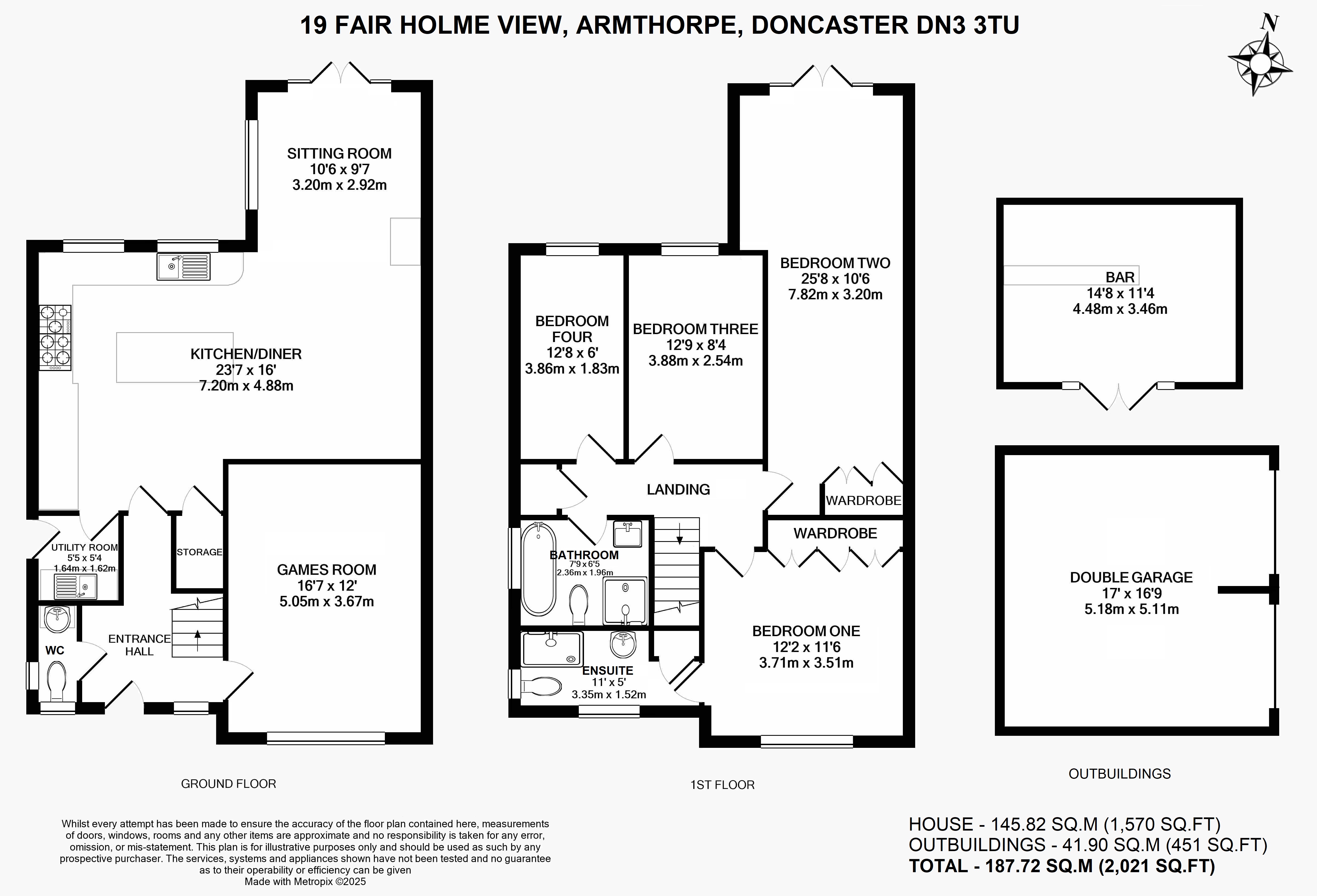 19, Fair Holme View, Doncaster floorplan