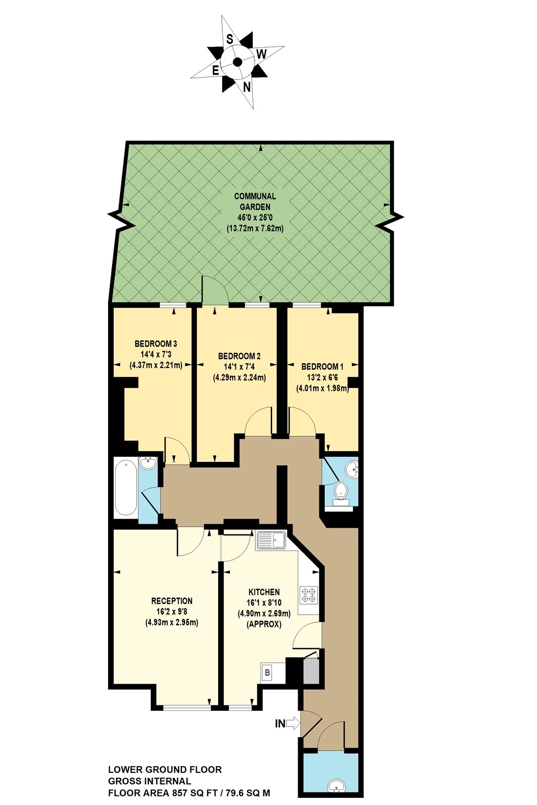 3 Bedrooms Flat to rent in Amhurst Road, London E8