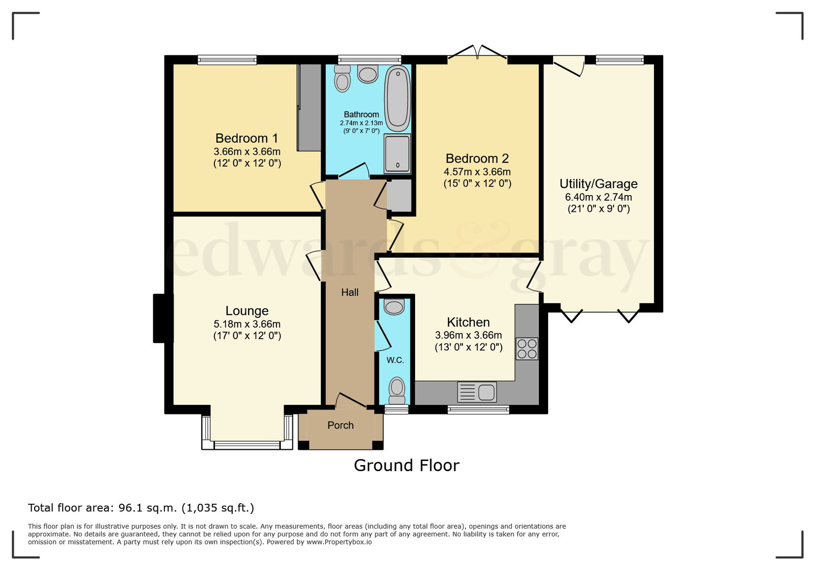 55, Cottage Lane, Whitacre Heath floorplan