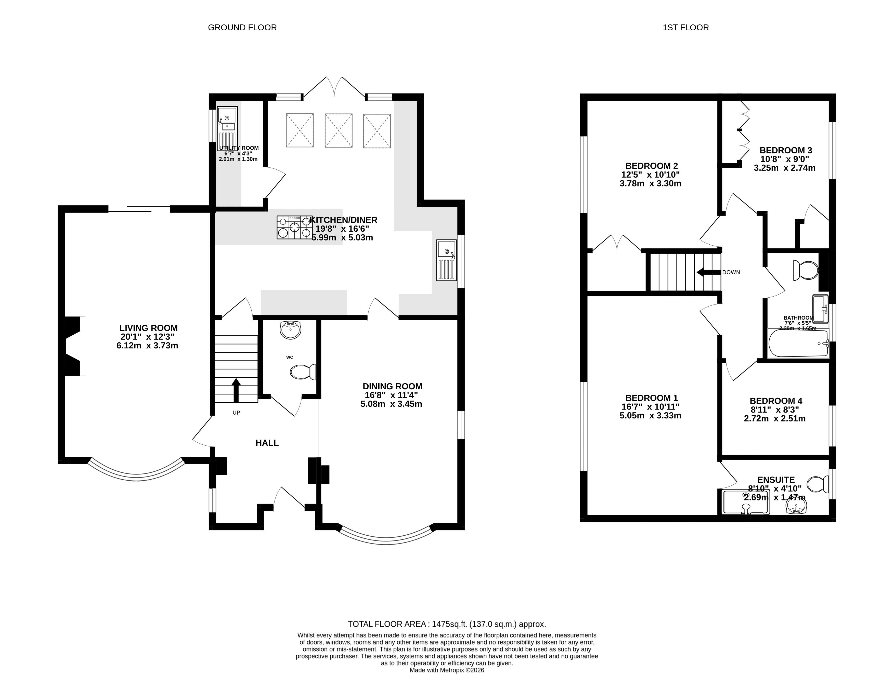 4, Vesper Drive, York floorplan