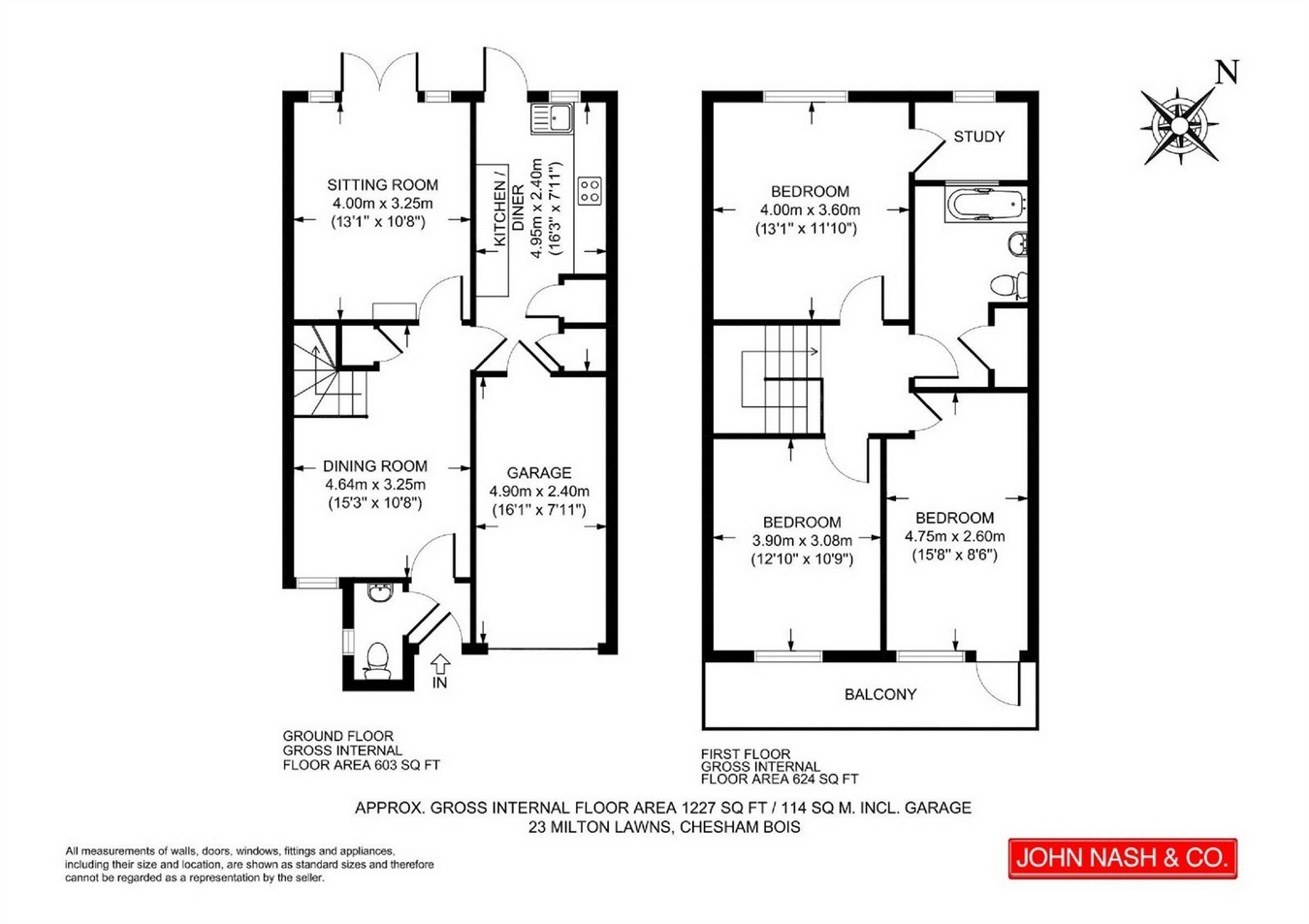 3 Bedrooms Terraced house for sale in Milton Lawns, Amersham, Buckinghamshire HP6