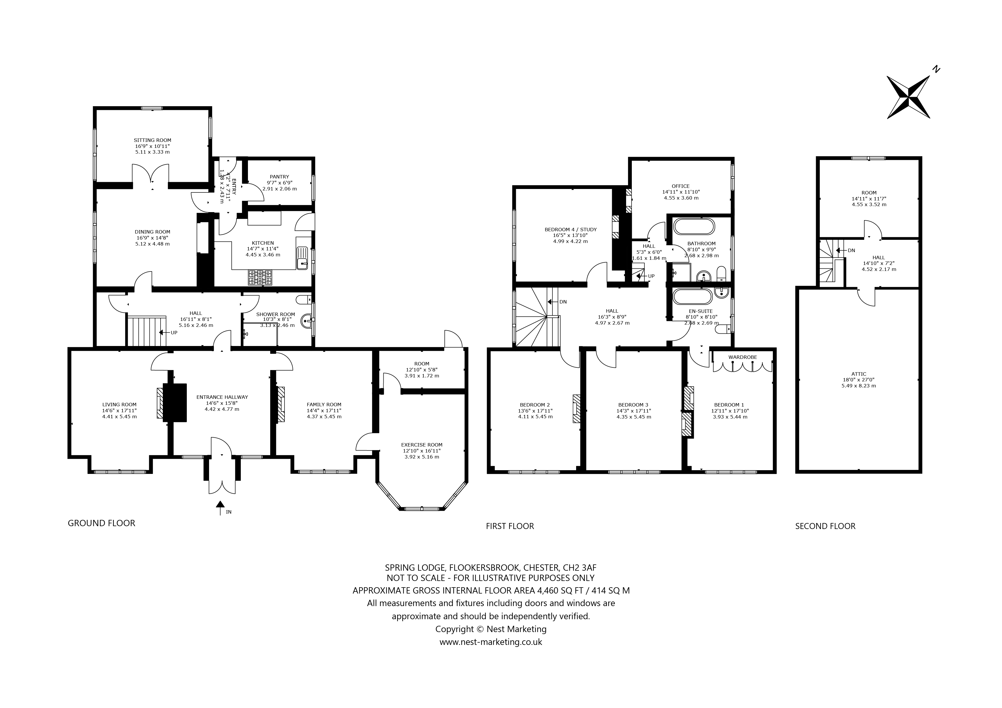 Spring Lodge,, Flookersbrook, Cheshire floorplan
