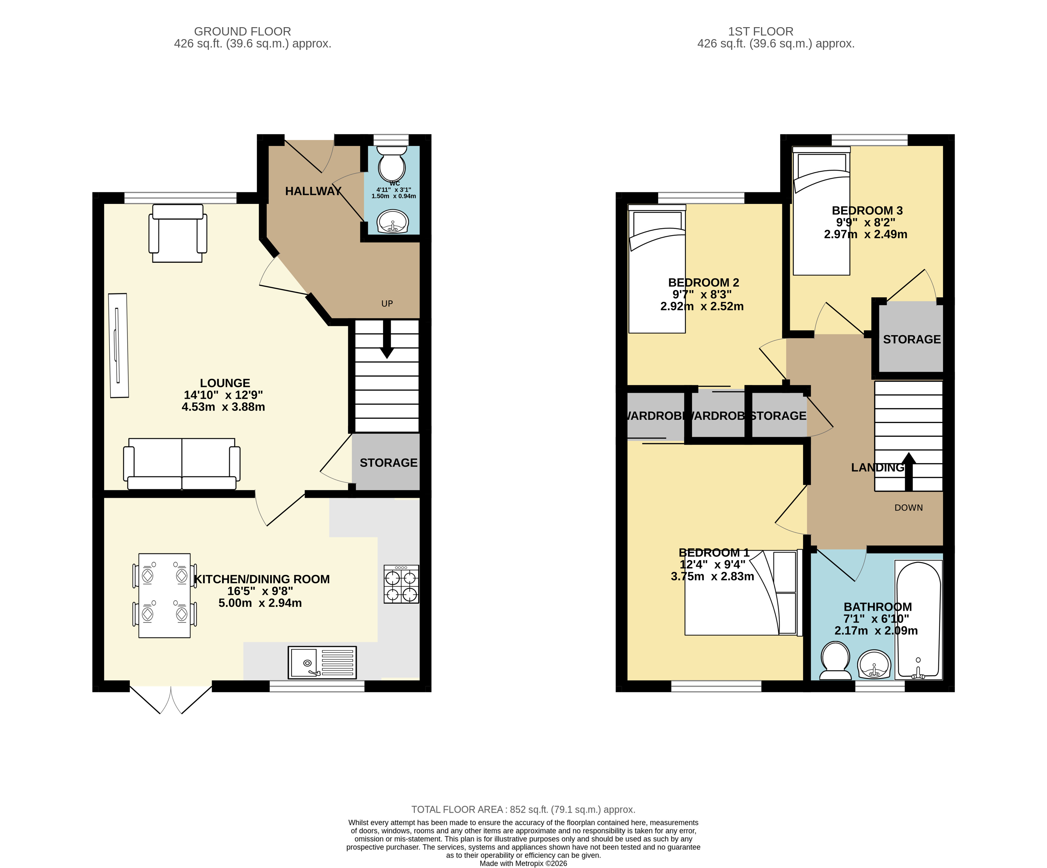 19, Lundholm Road, Stevenston floorplan