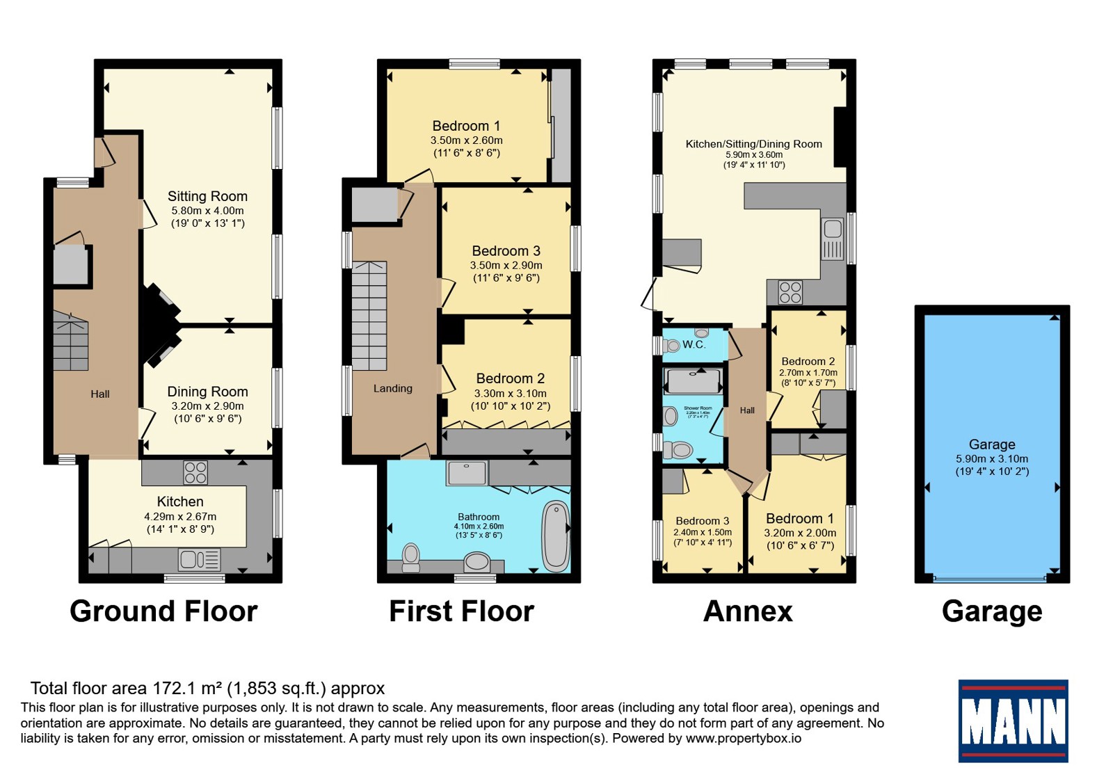 Bankside Cottage,, Sandway Road, Maidstone floorplan