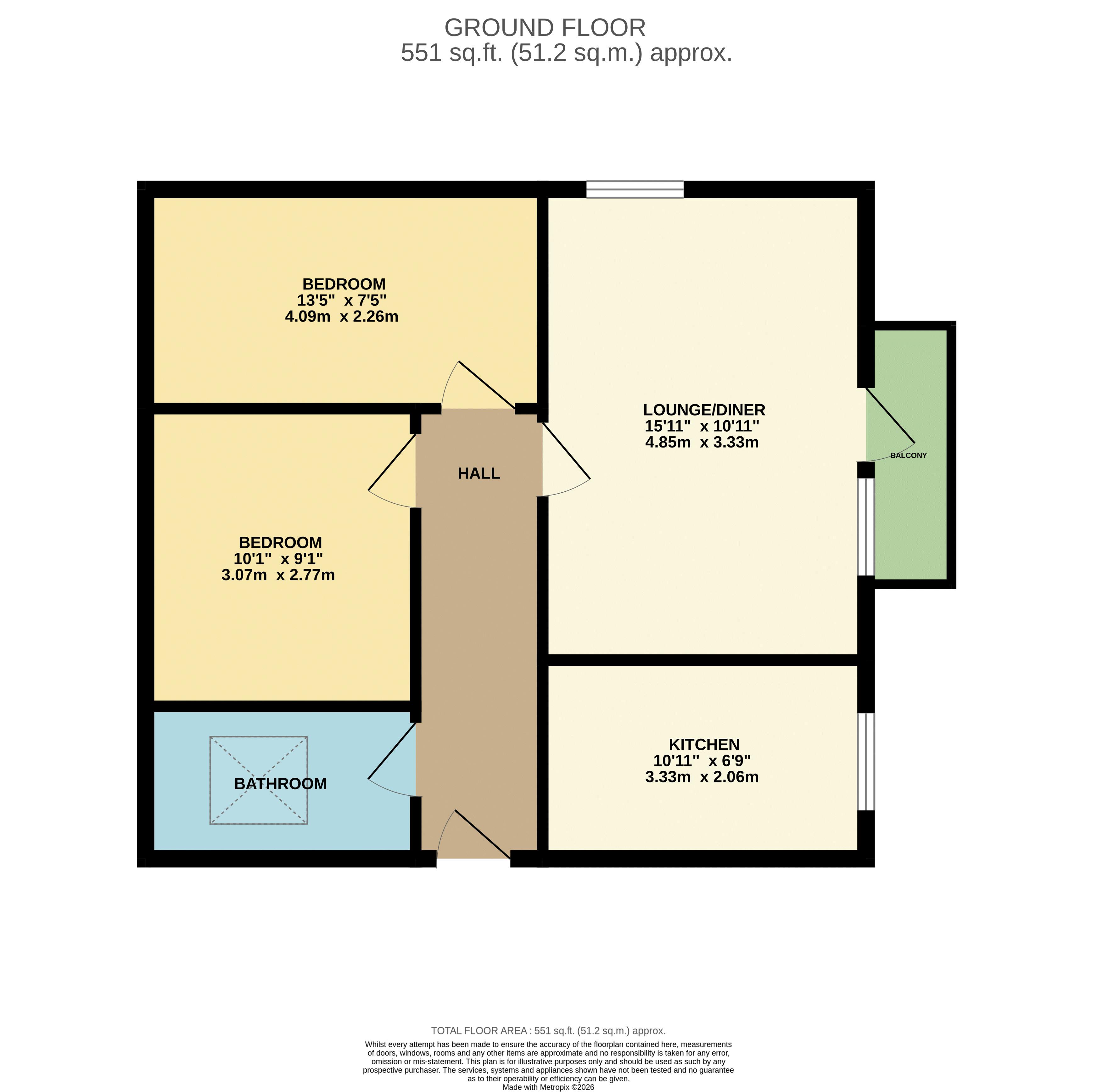 13 Squires Court, Cock Lane, Hoddesdon floorplan
