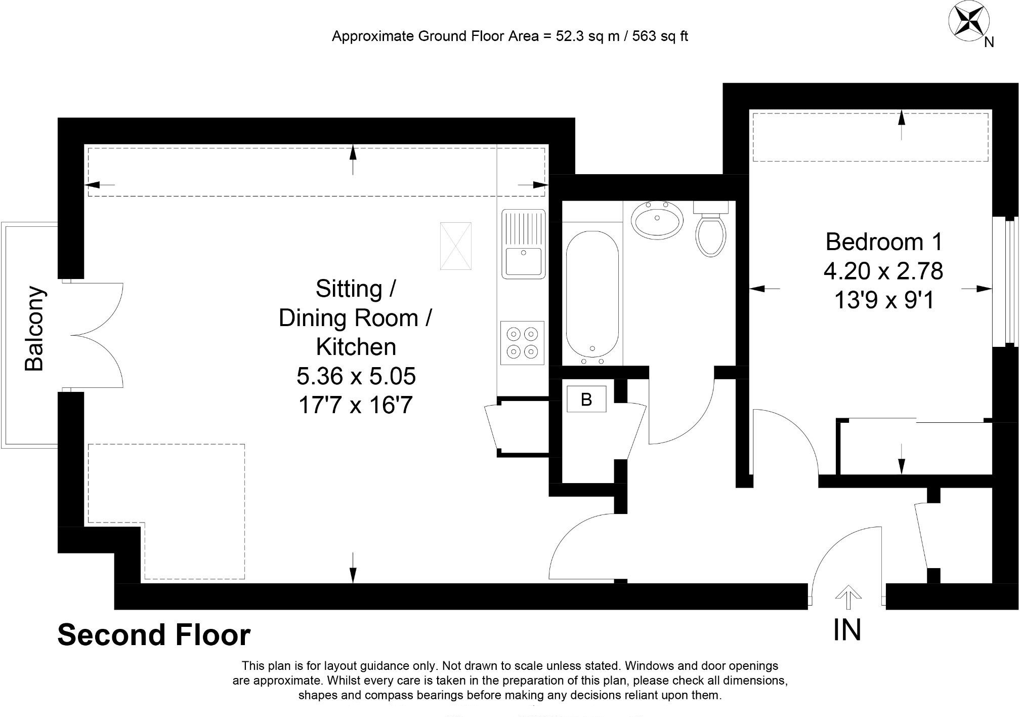 7 Meliae House,, Folleys Place, High Wycombe floorplan