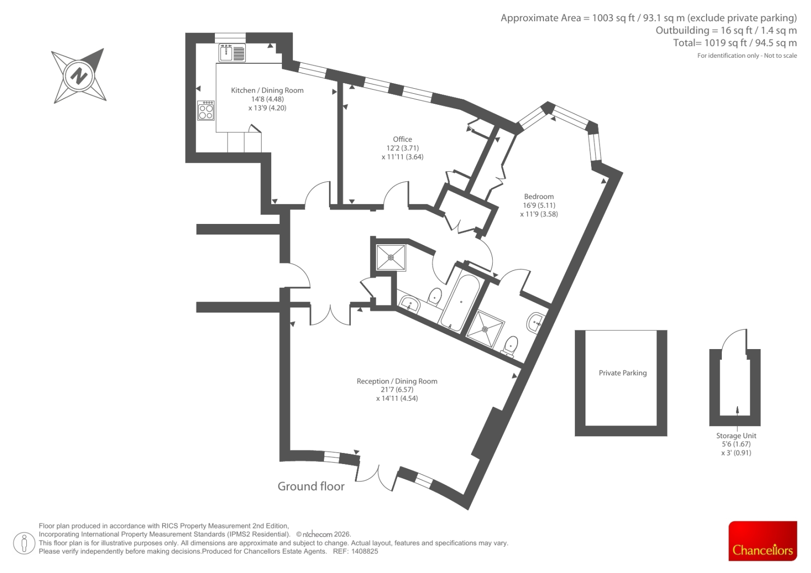 3 PALMERSTONE COURT, Palmerstone Court, Virginia Water floorplan