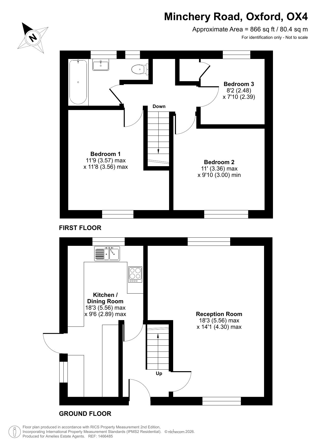 27, Minchery Road, Oxford floorplan