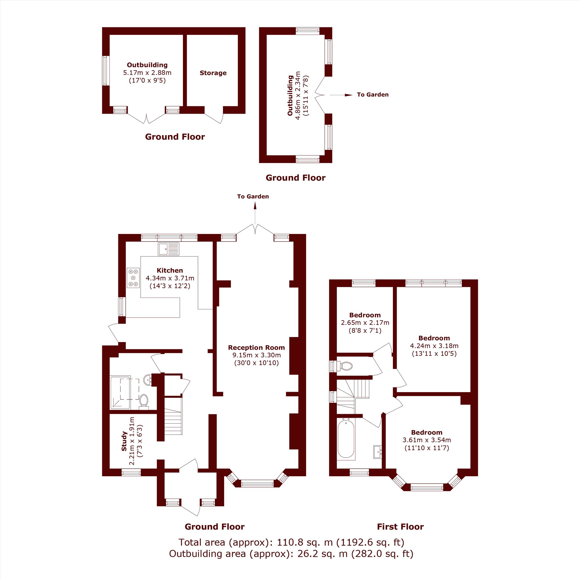 126, Beverley Way, London floorplan