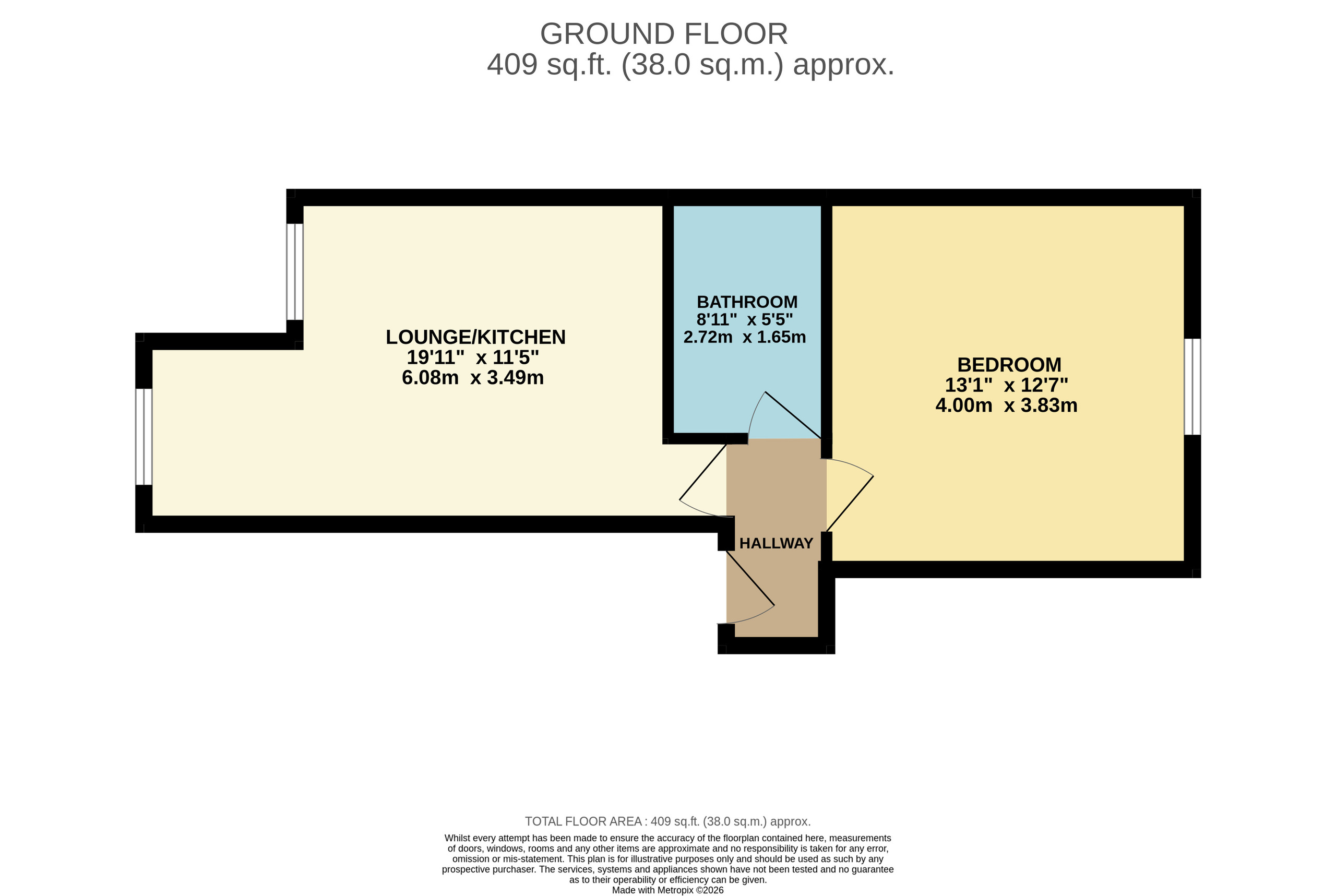 35C Union Grove, Aberdeen floorplan