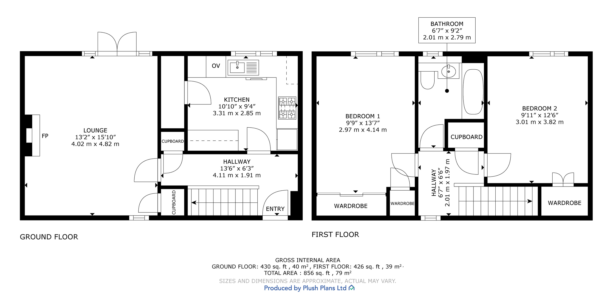 73 Gateside Crescent, Glasgow floorplan