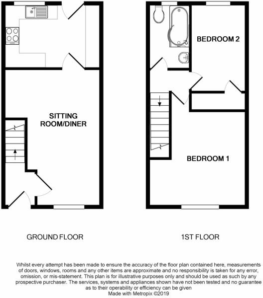 2 Bedrooms Terraced house to rent in Hill Street, Worcester WR5