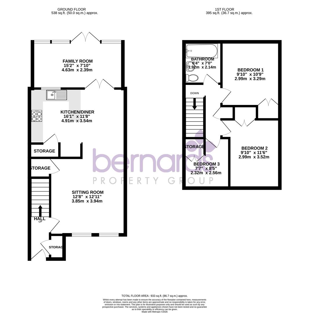 11, Esmonde Close, Lee-On-The-Solent floorplan