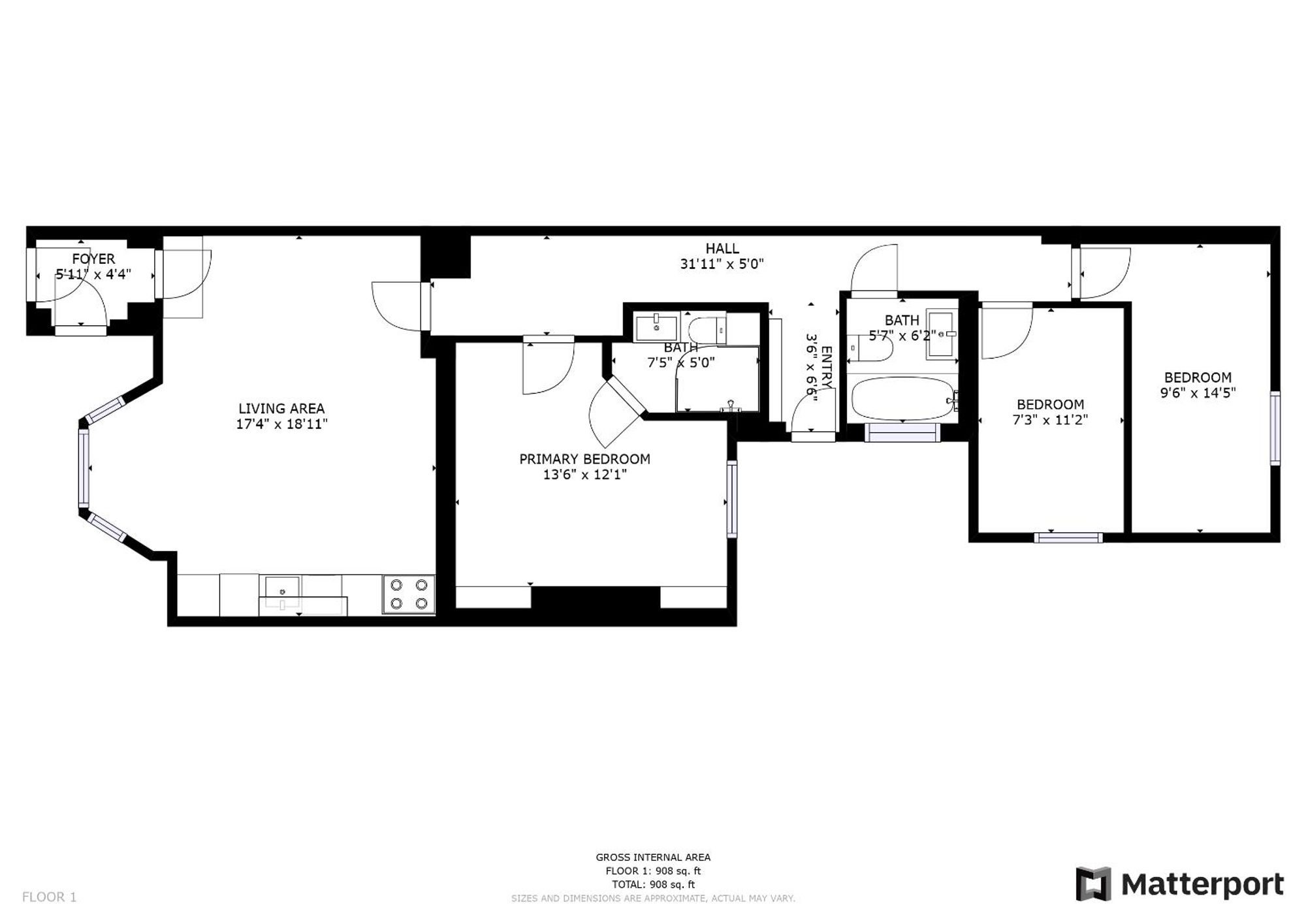 Edgar Road, Cliftonville CT9, 3 bedroom flat for sale 64100706