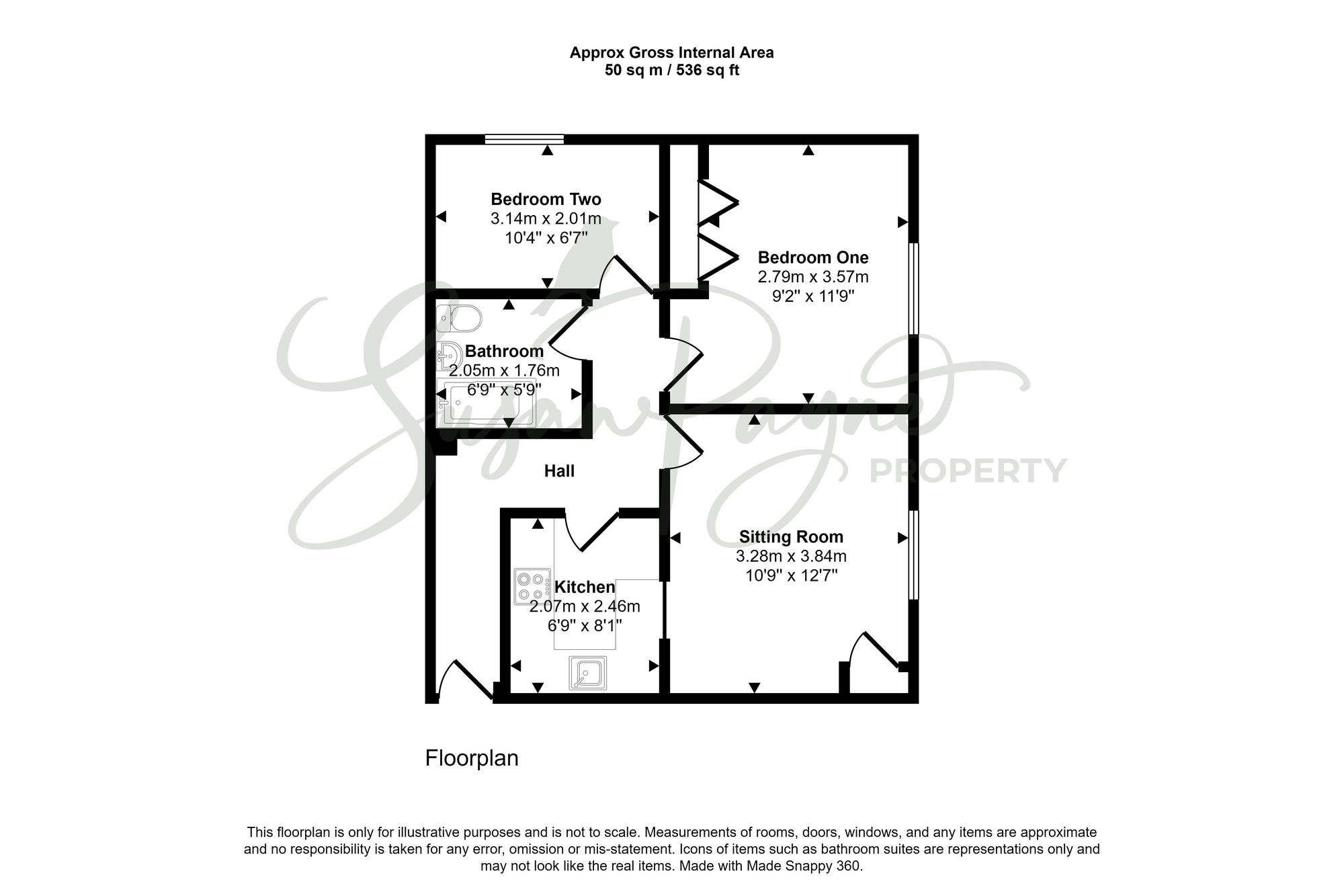 Flat 7, Vernon House, Ryde floorplan