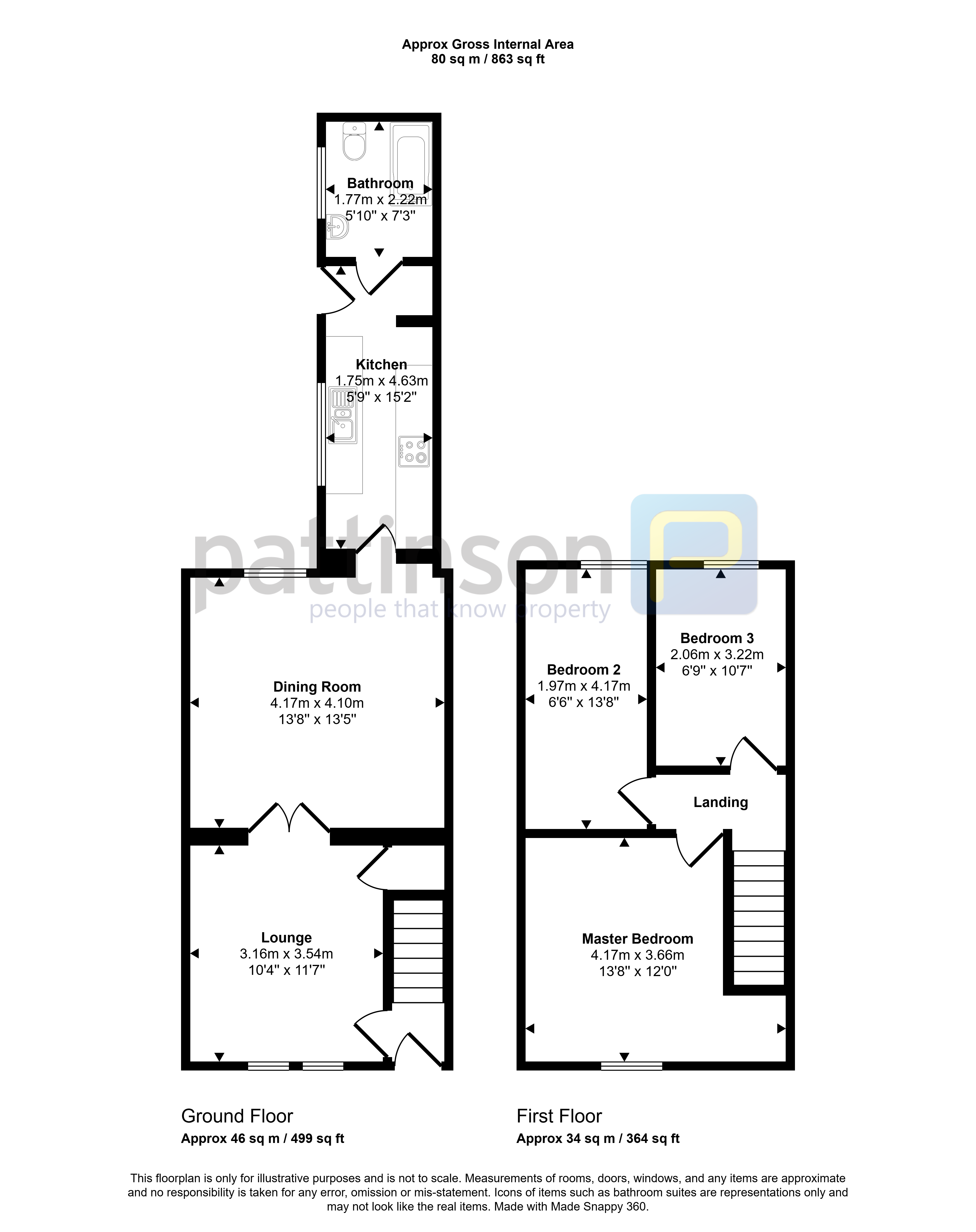 13, Alexandra Road, Ashington floorplan