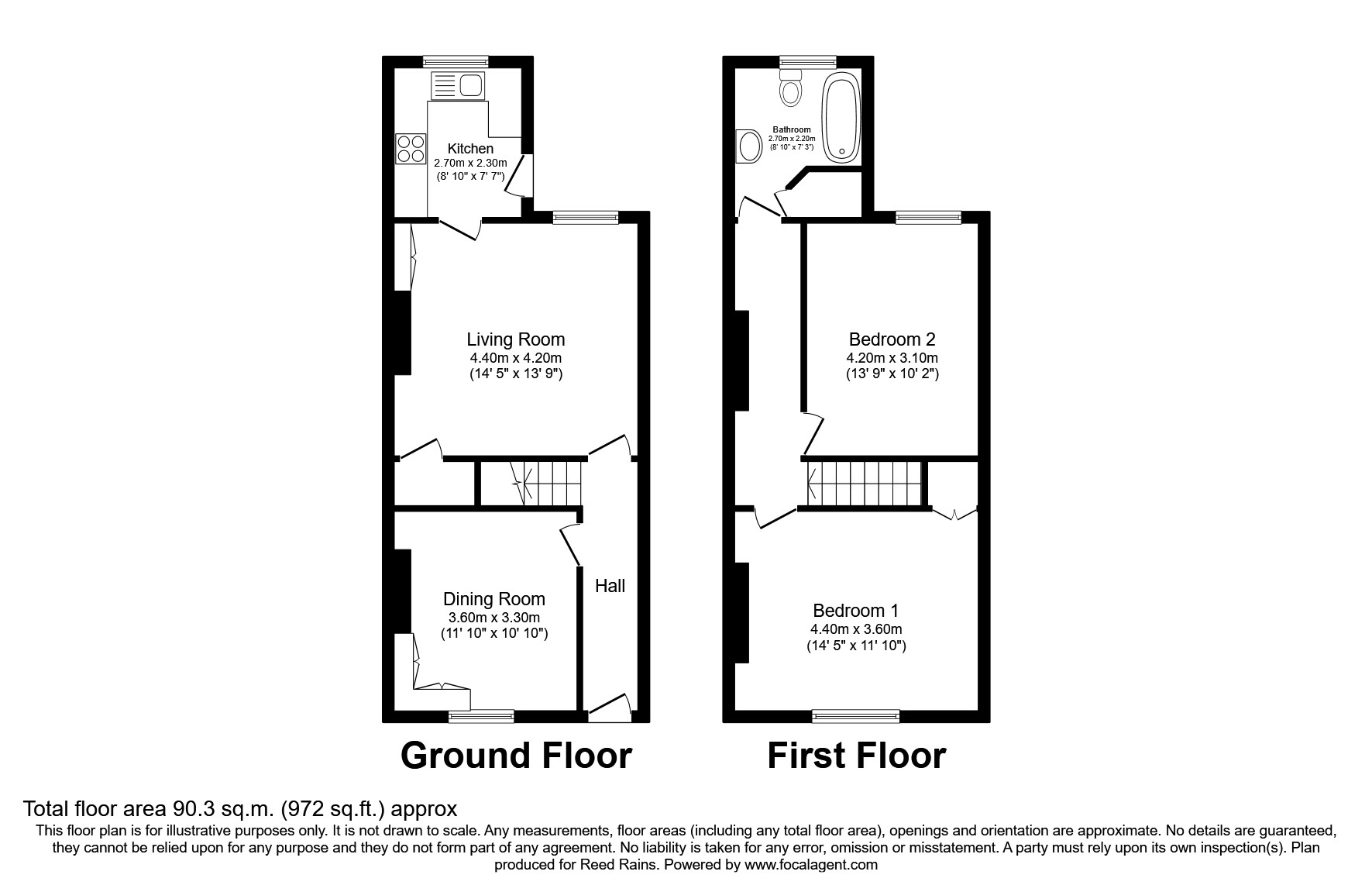 South Oak Lane, Wilmslow, Cheshire SK9, 2 bedroom end terrace house for