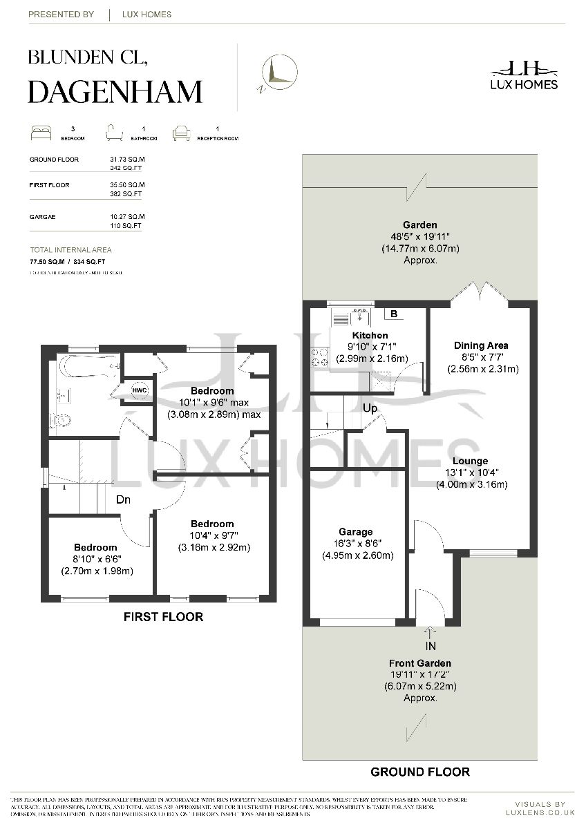 6 Blunden Close, Dagenham floorplan