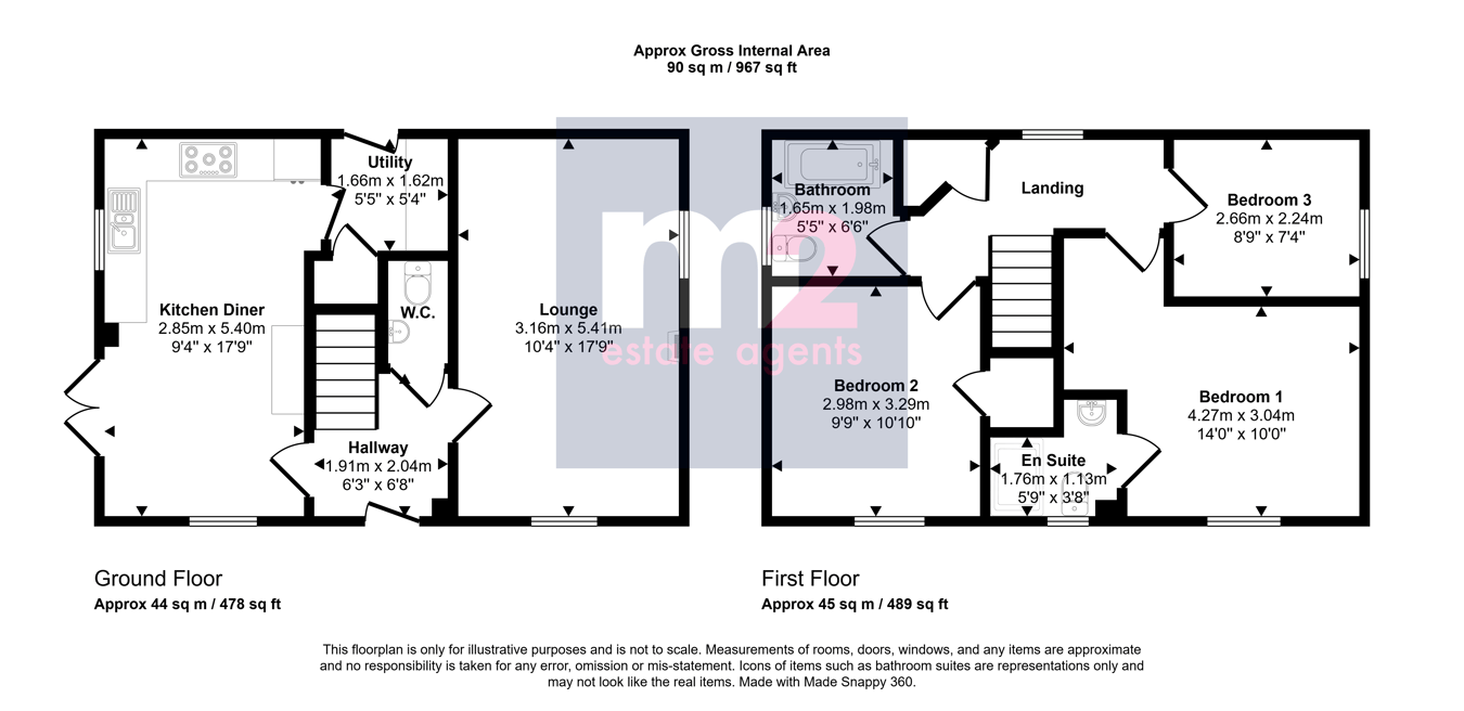 2, Trem Yr Ysgol, Pontypool floorplan