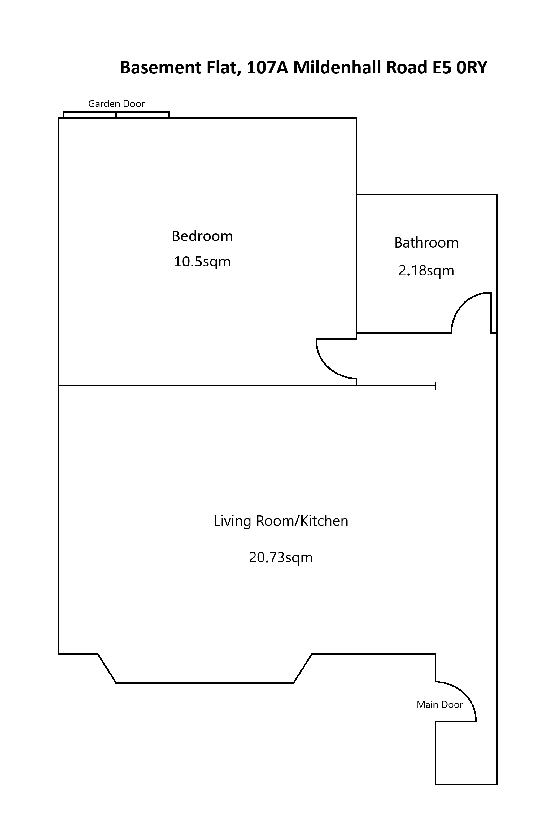 107a, Mildenhall Road, London floorplan