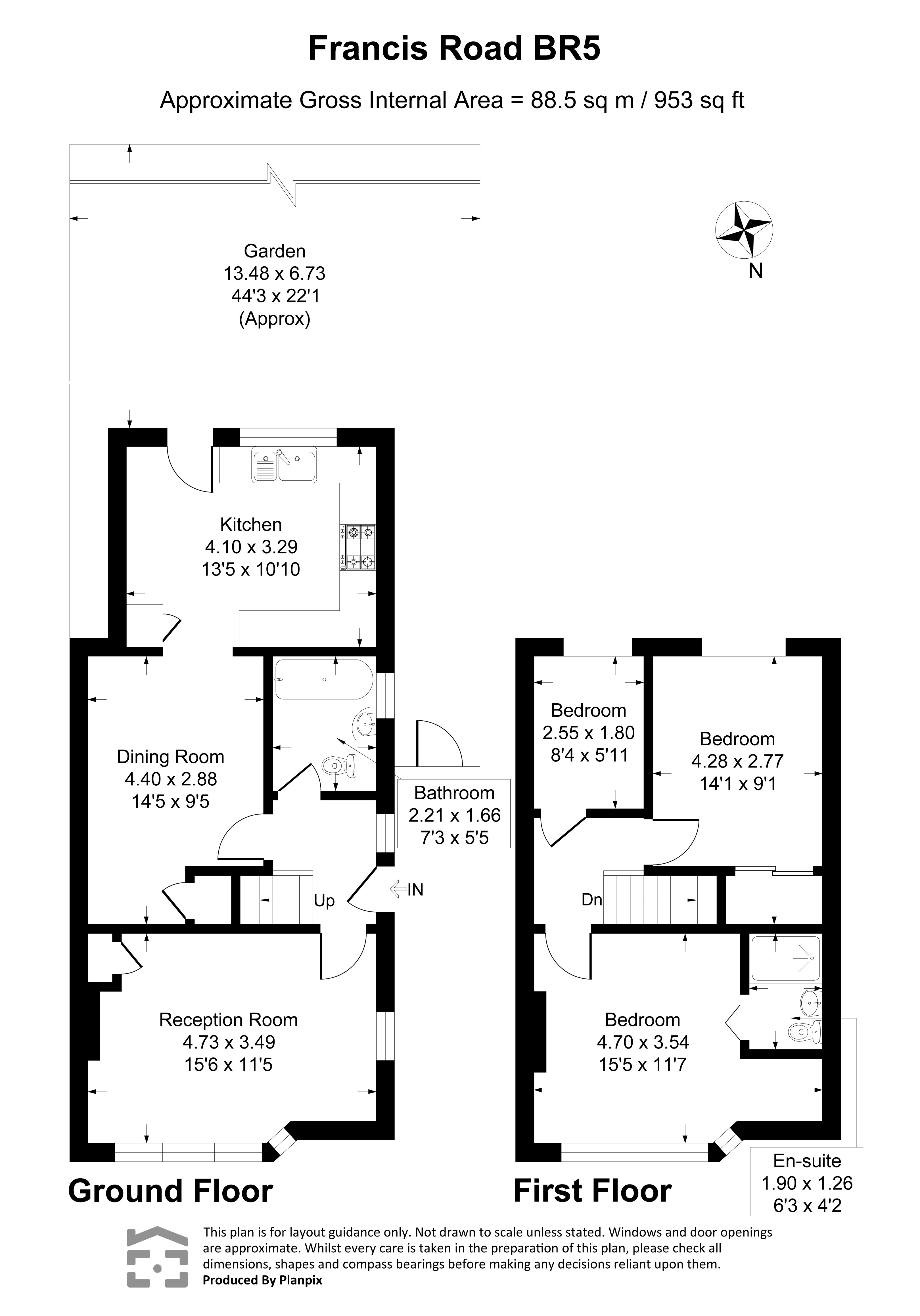 18, Francis Road, Kent floorplan