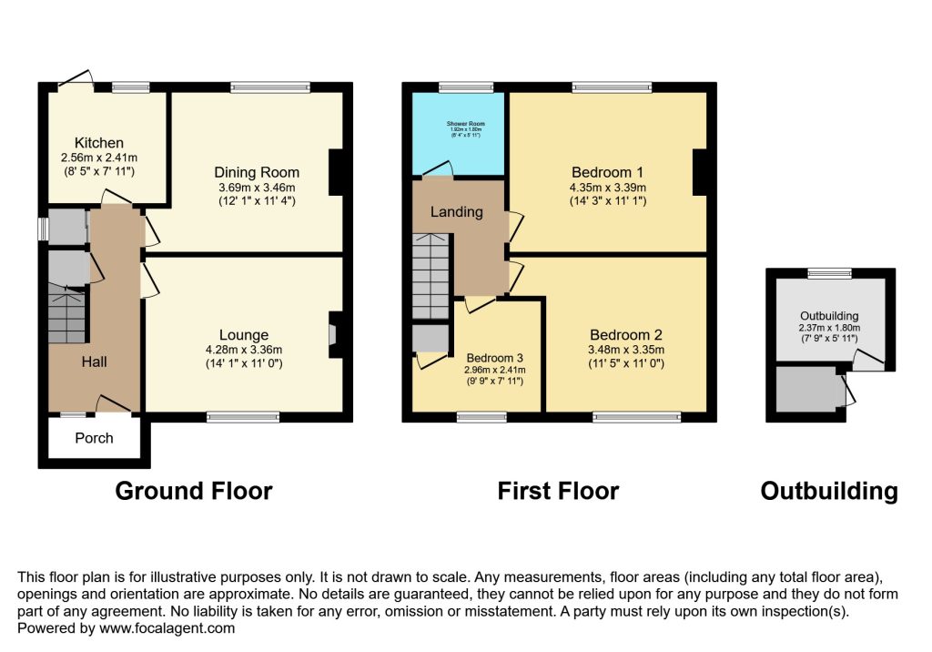 19, Heol Y Llan, Barmouth floorplan