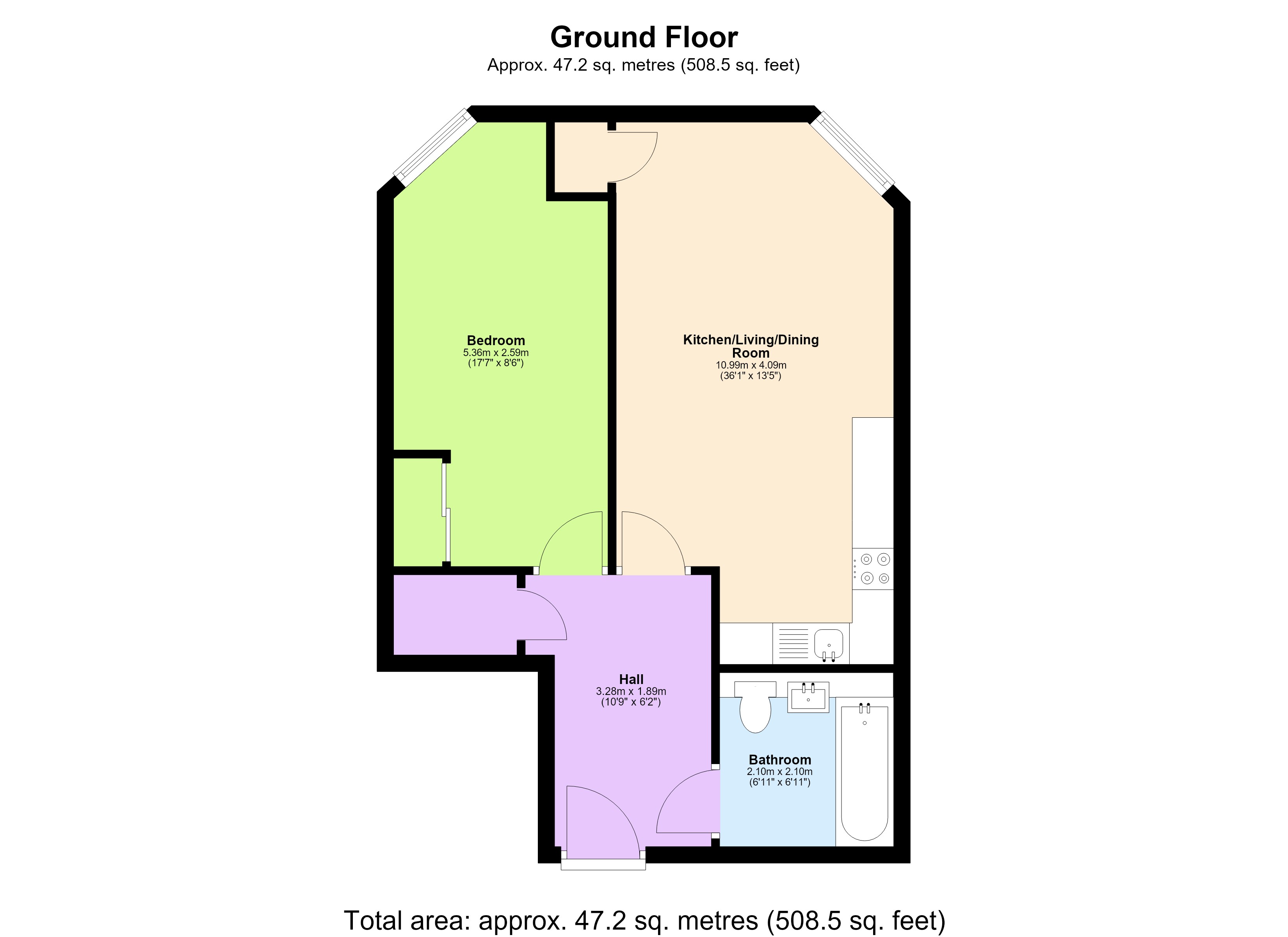 Flat 26, Attenborough Court,, Owen Square, Hertfordshire floorplan