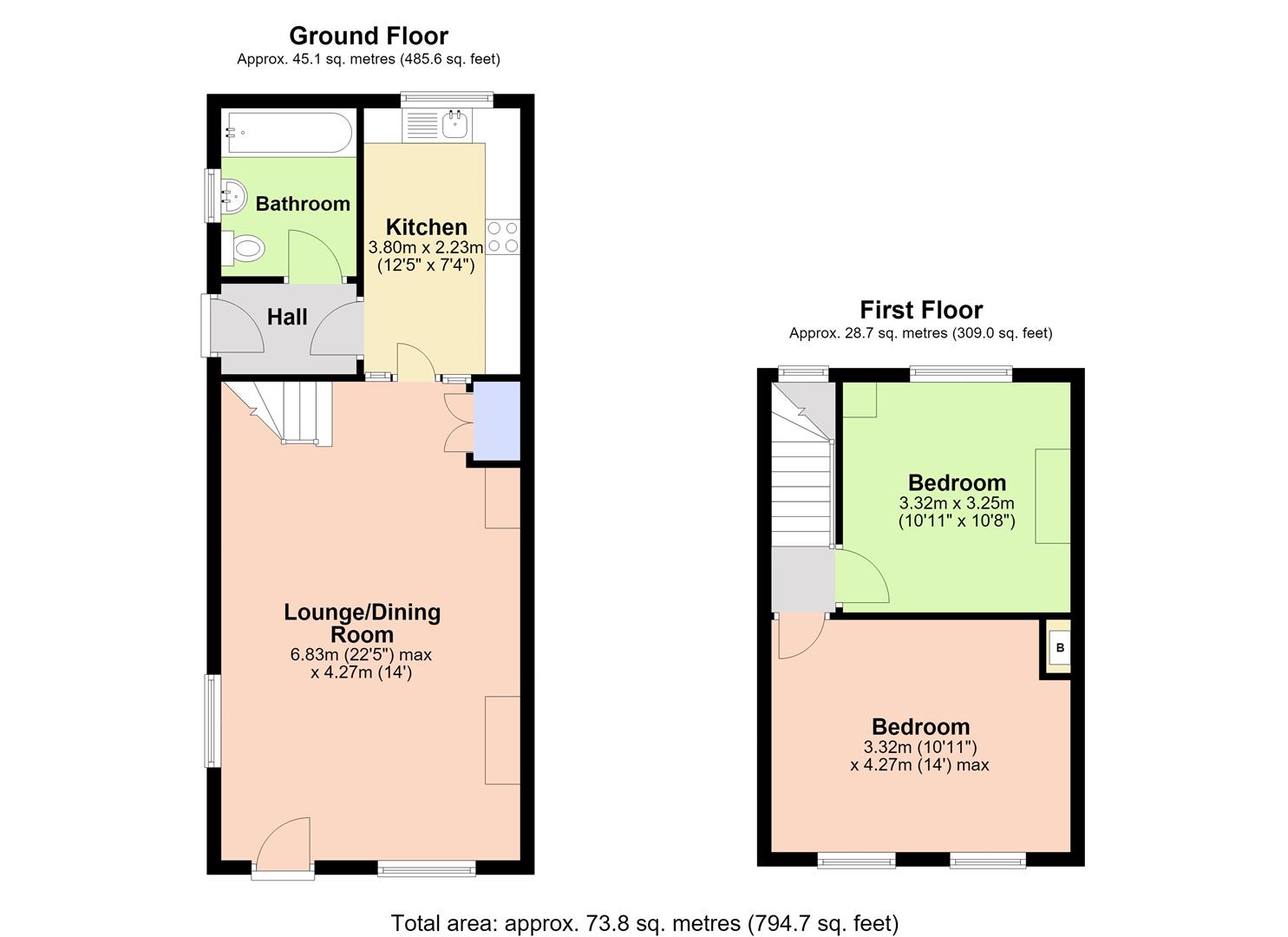 19, Mill Corner, Soham floorplan