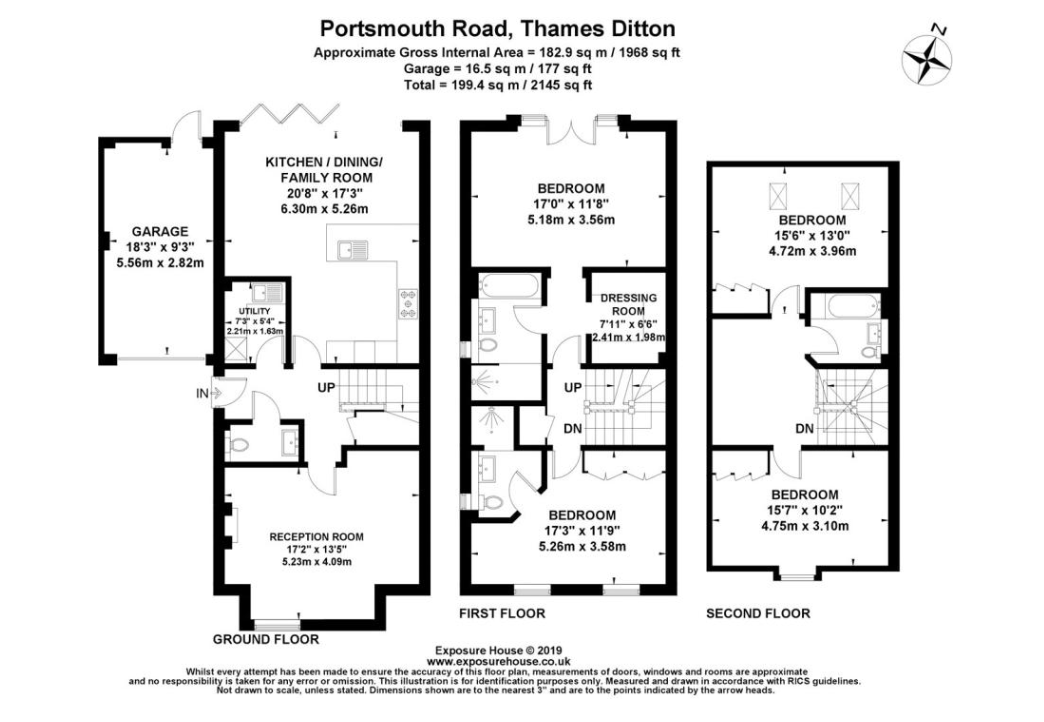 4 Bedrooms End terrace house to rent in Portsmouth Road, Thames Ditton KT7