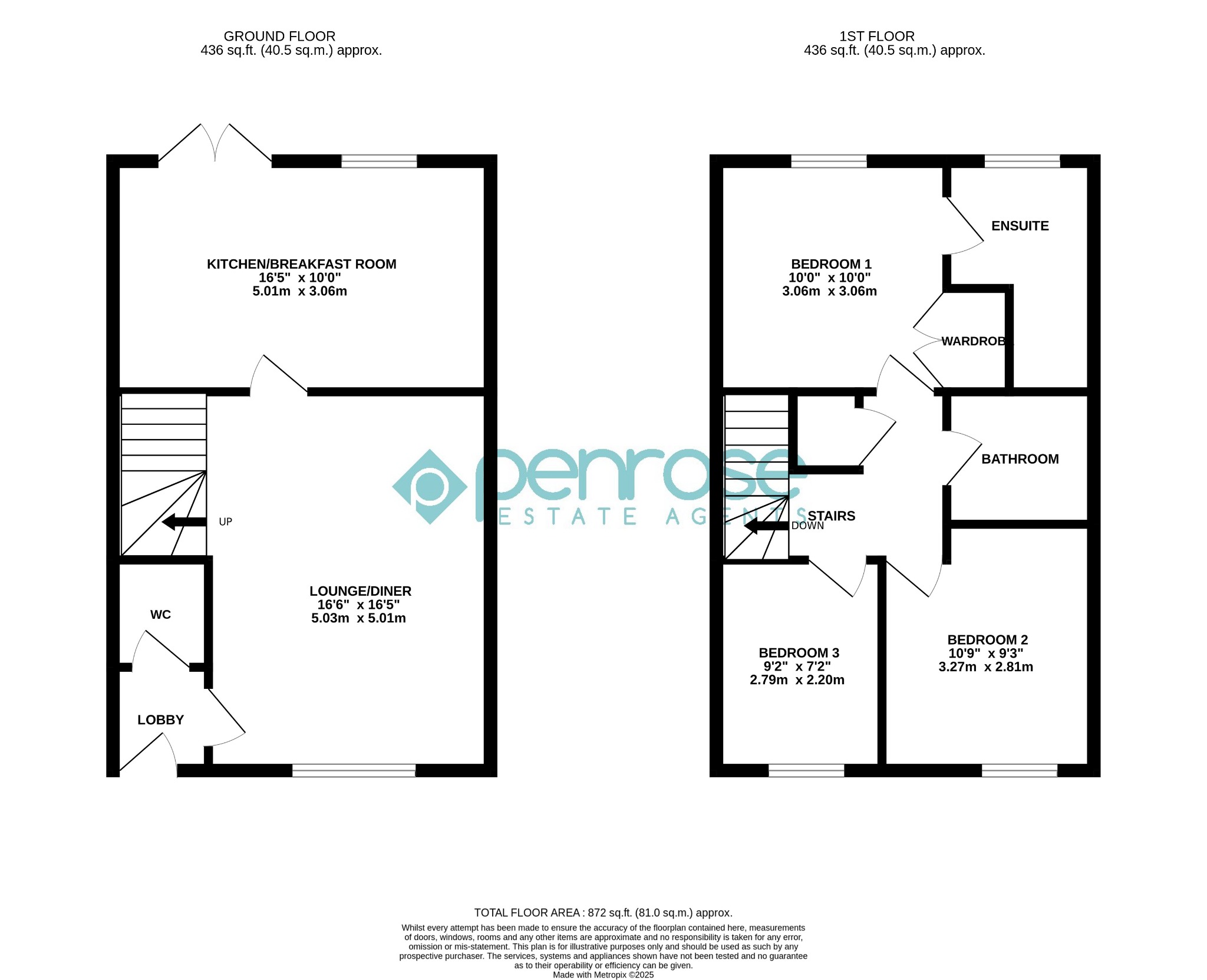3 Hunting Drive, Luton, Bedfordshire floorplan