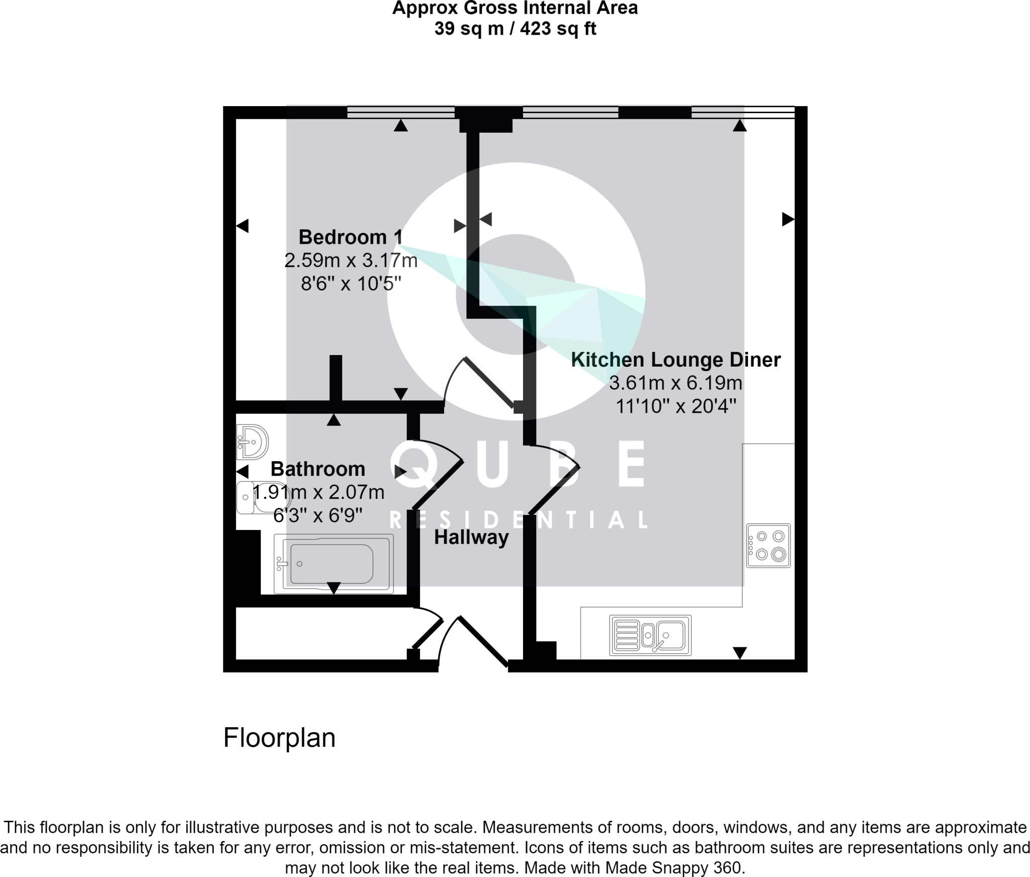 Apartment 404, Reliance House, 20 Water Street, Liverpool floorplan
