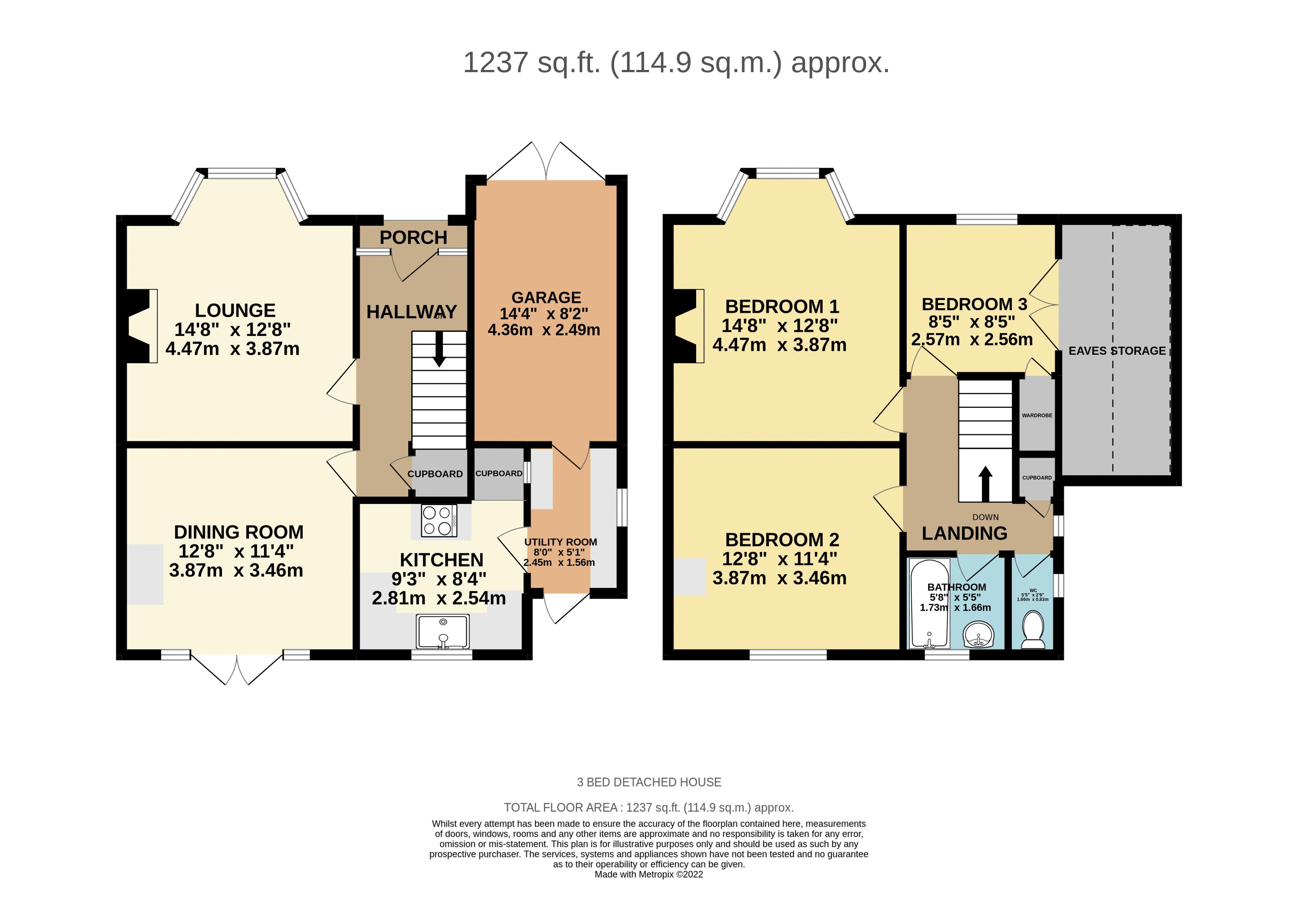 Ashford Road, Bearsted, Maidstone ME14, 3 bedroom detached house for