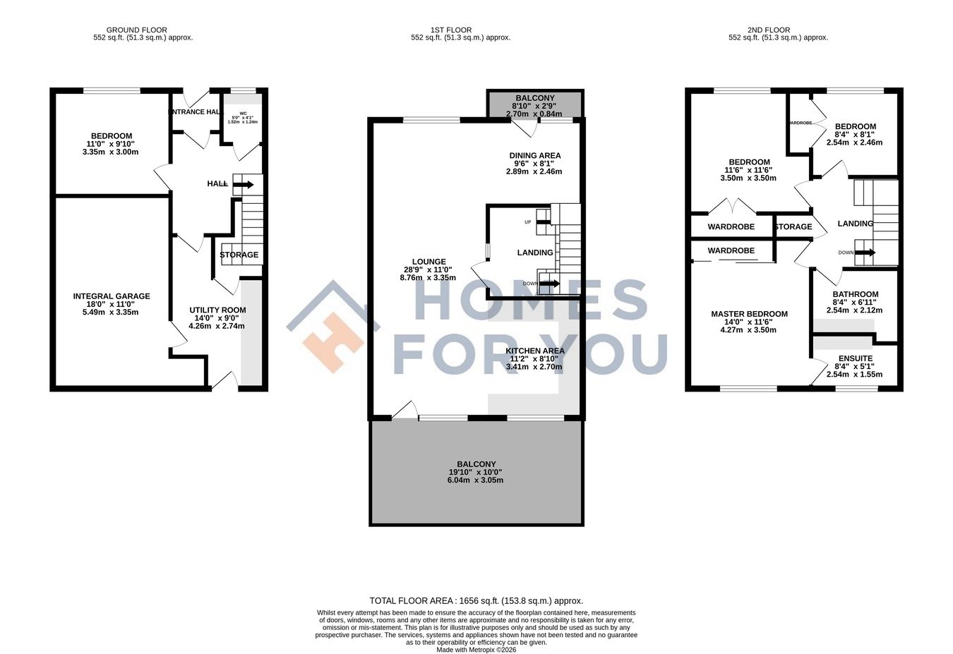 21, Stance Place, Larbert floorplan
