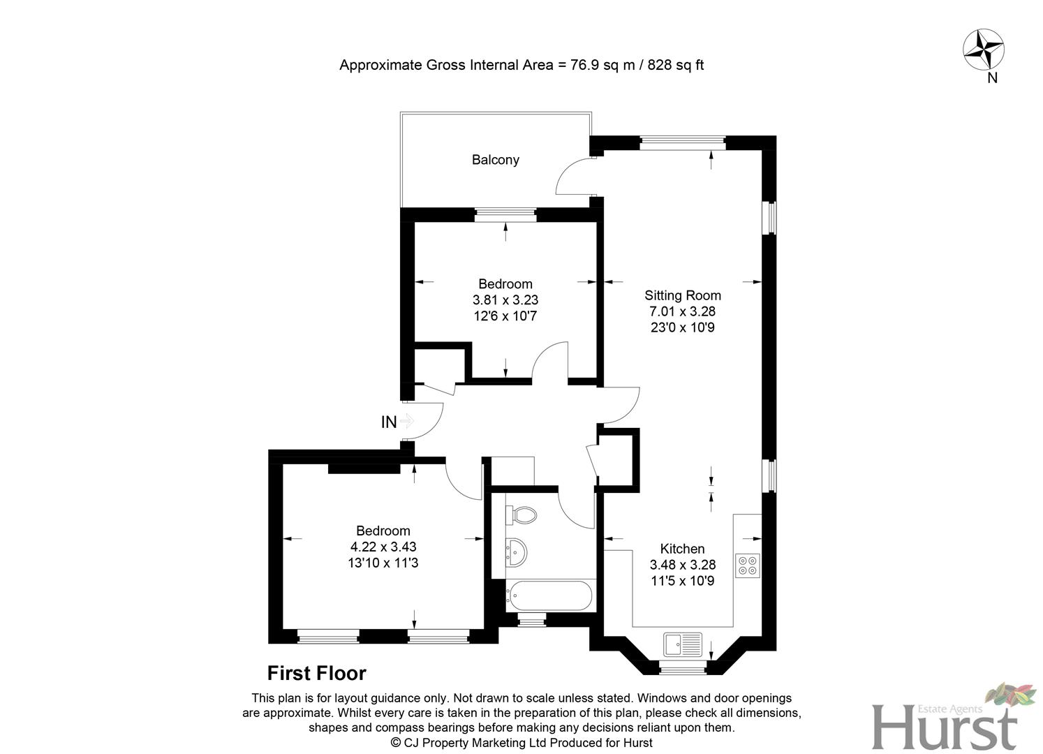 51, Templeside Gardens, High Wycombe floorplan