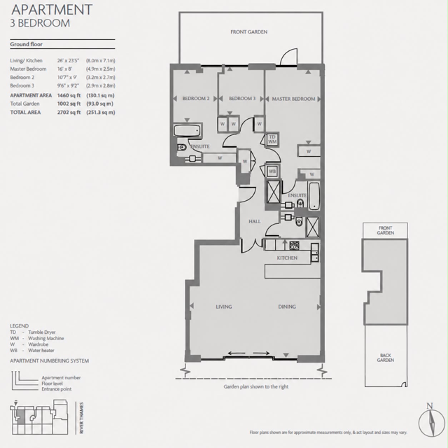 CG1, Chelsea Waterfront, London floorplan