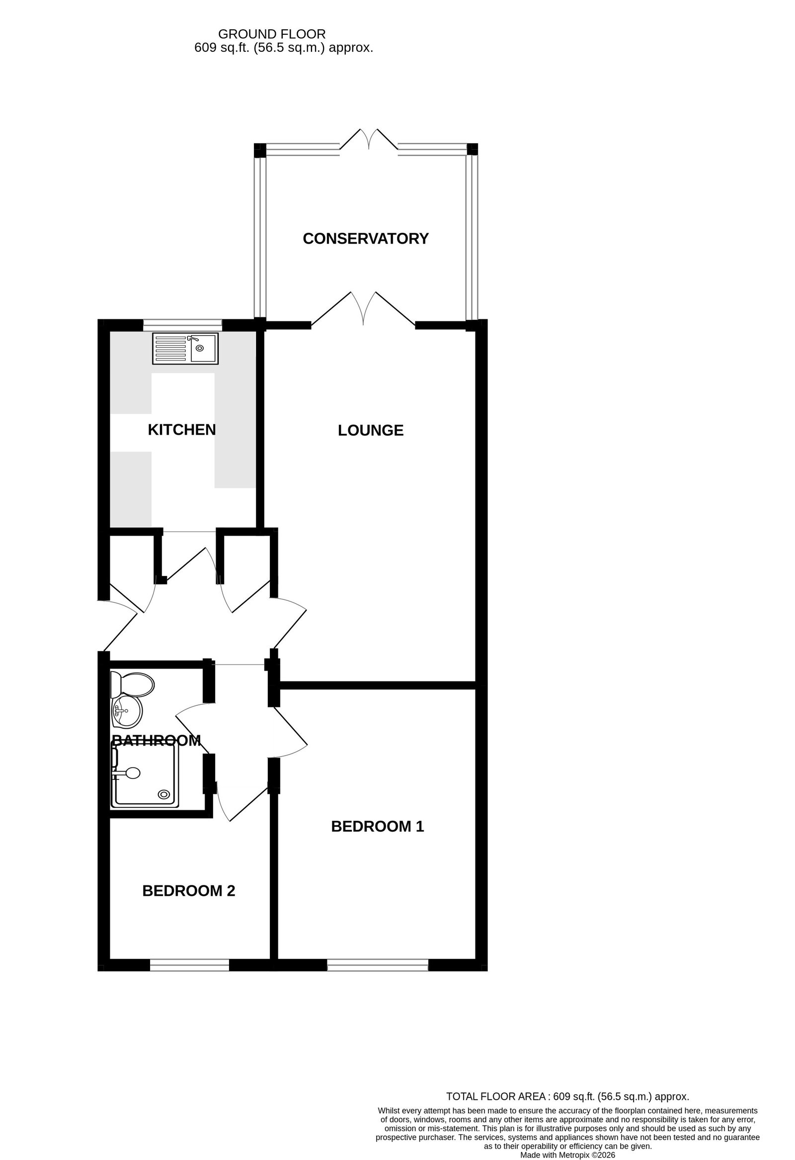 18, Woffindin Close, Grantham floorplan