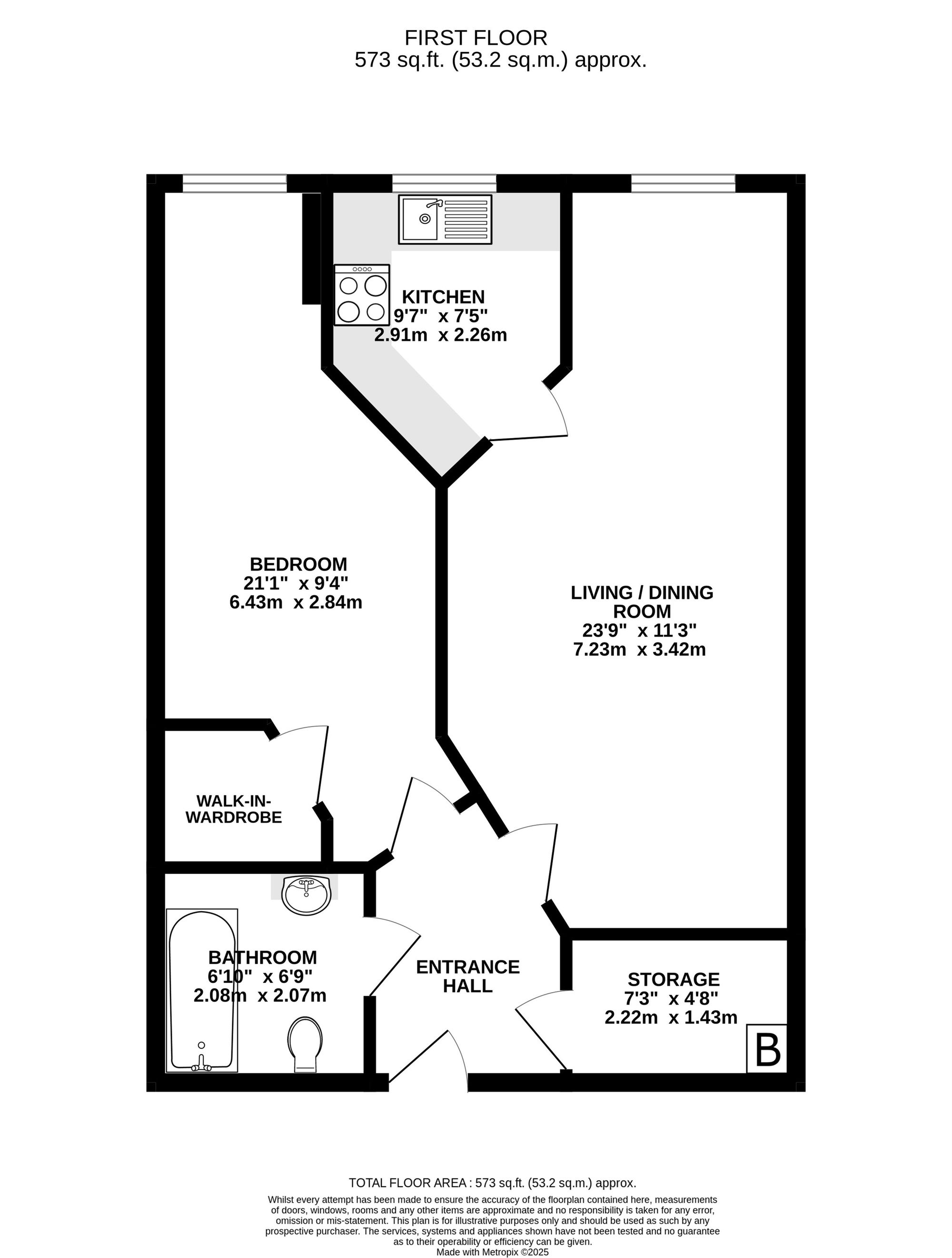 Flat 21, Hanna Court 195-199 Wilmslow Road, Wilmslow floorplan