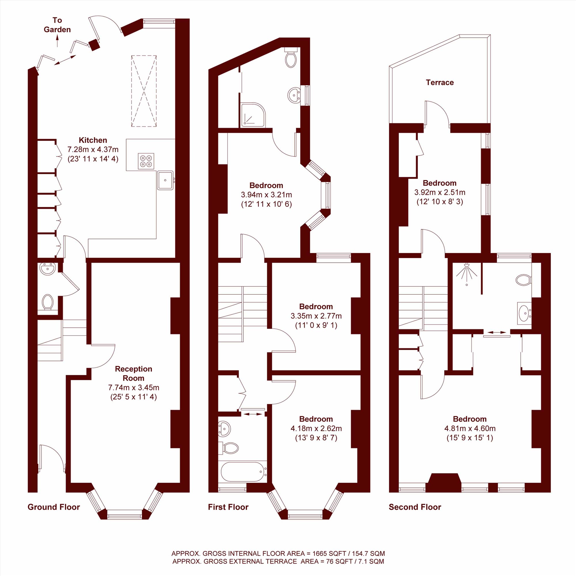 70, Ashburnham Place, London floorplan