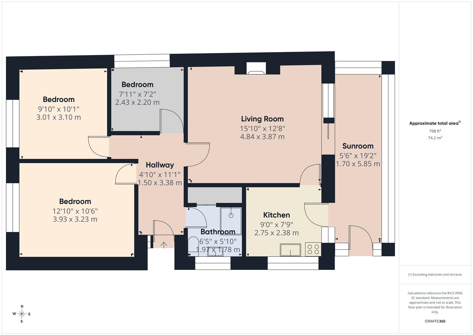 9, Hillview Close, Colchester floorplan