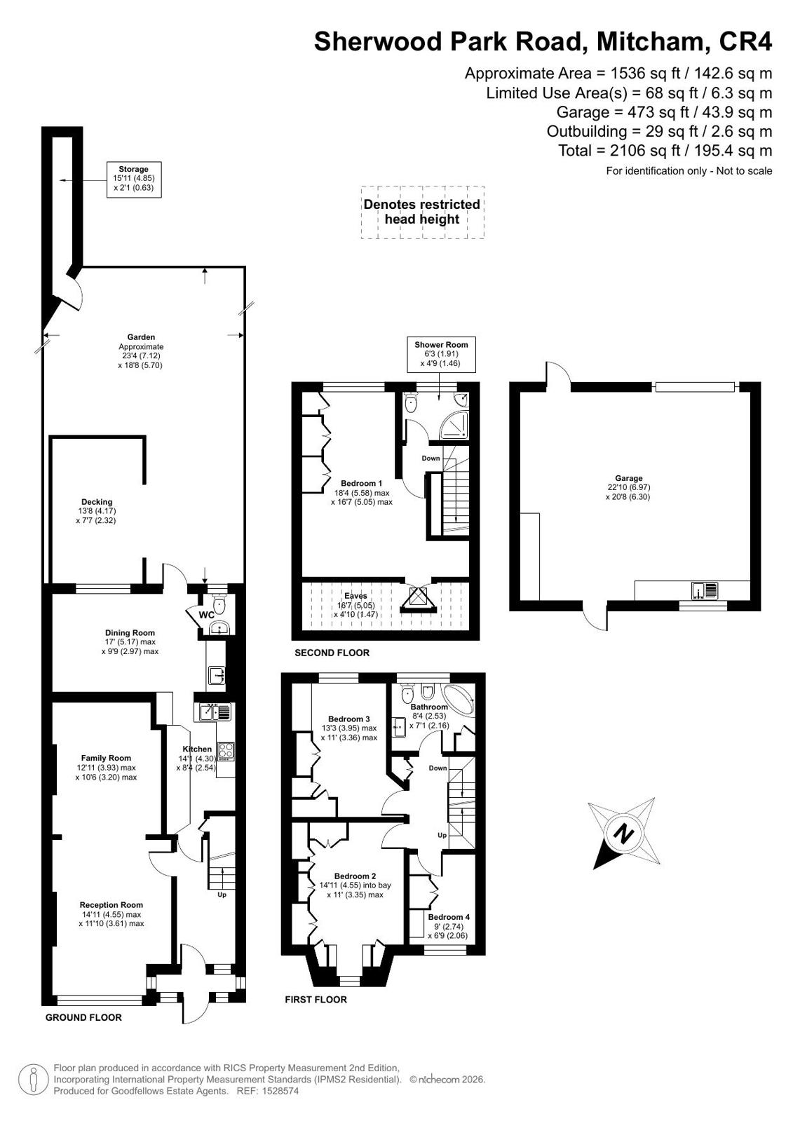 Sherwood Park Road, Mitcham floorplan