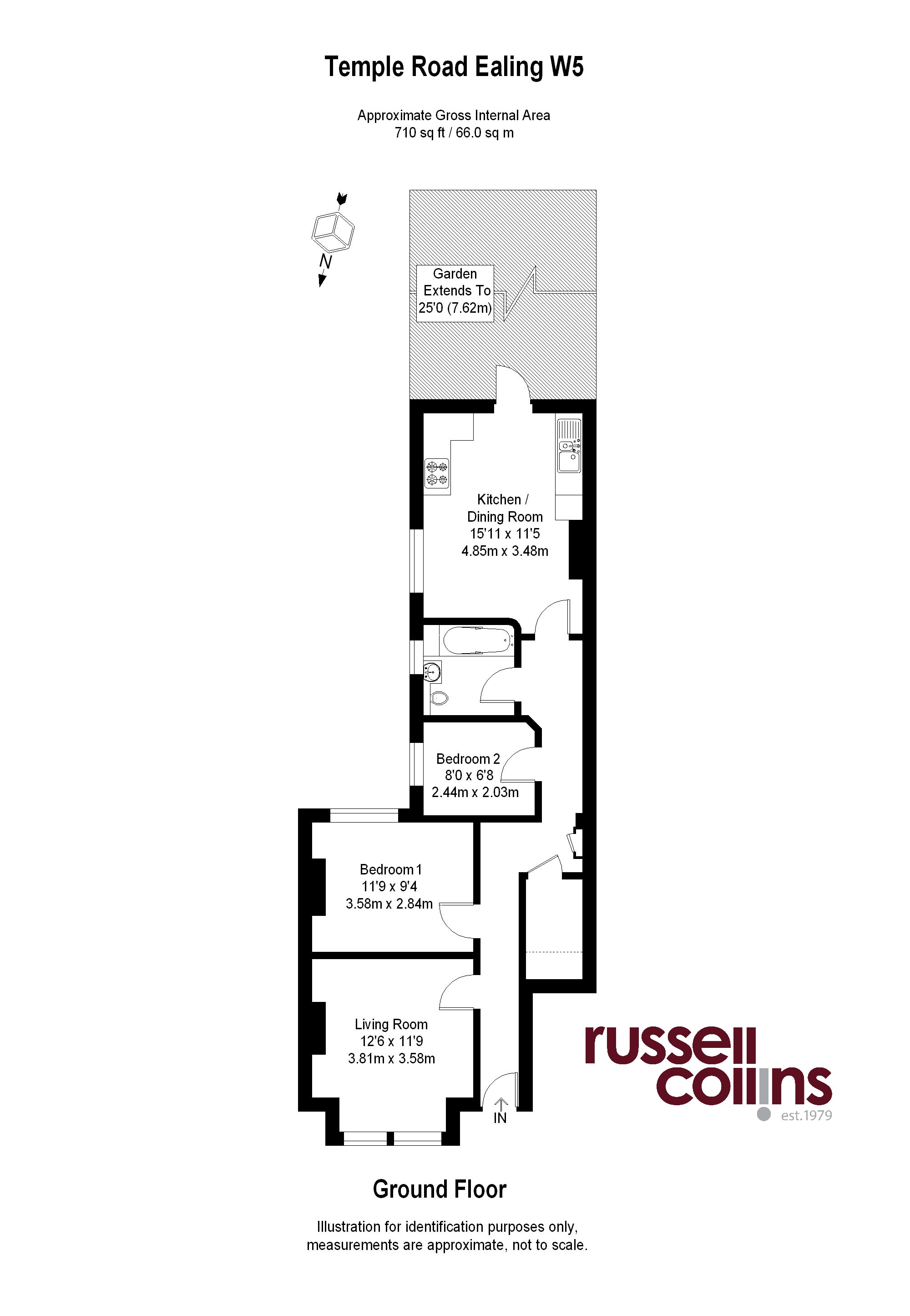 3, Temple Road, London floorplan