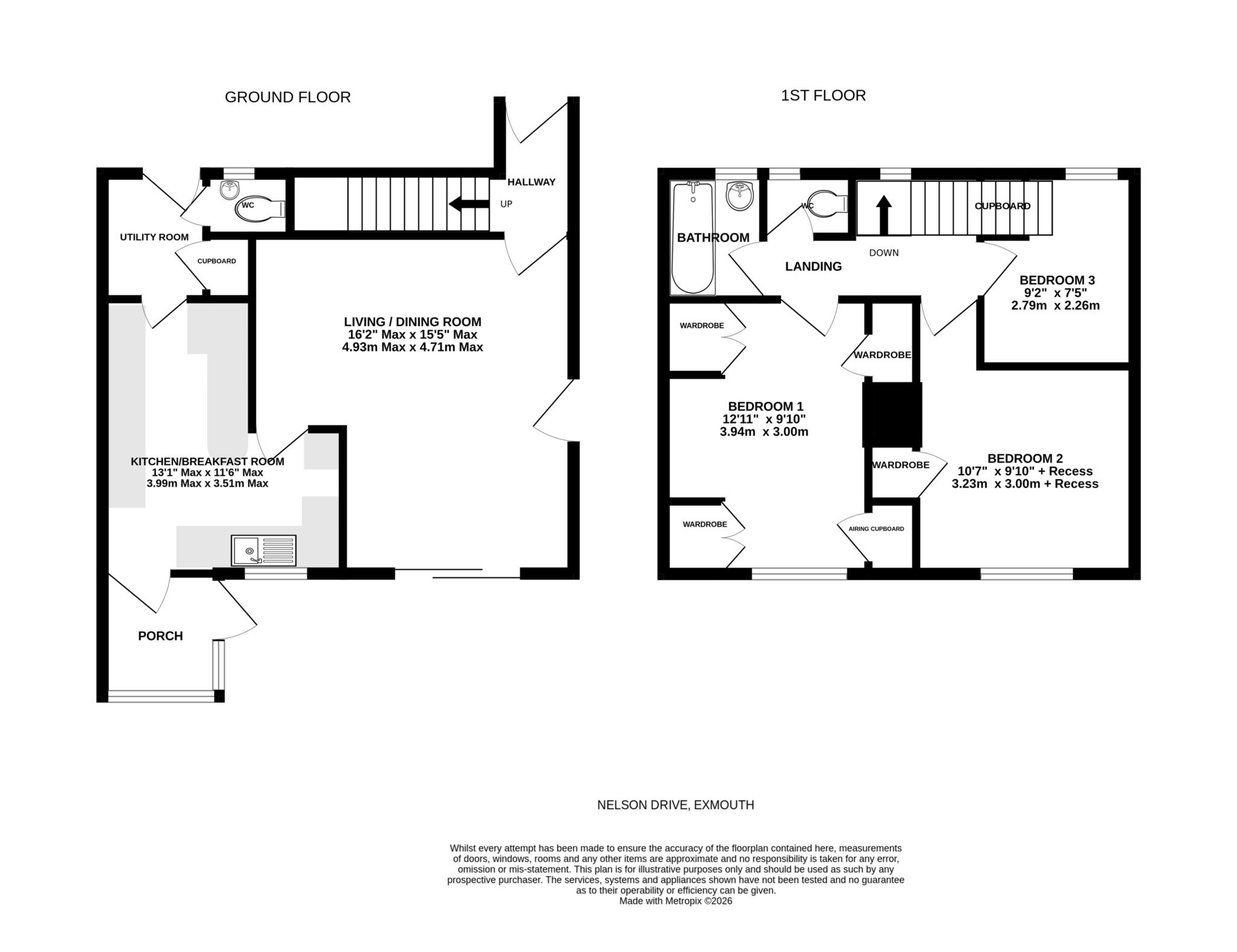 8, Nelson Drive, Exmouth floorplan