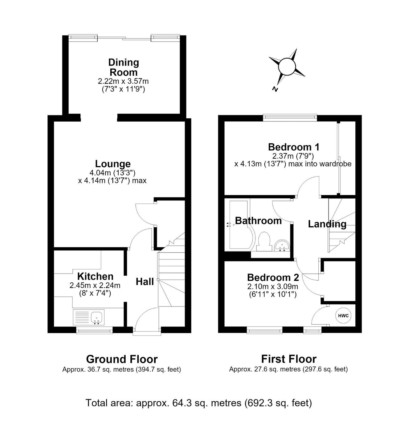 59, Horace Gay Gardens, Letchworth Garden City floorplan