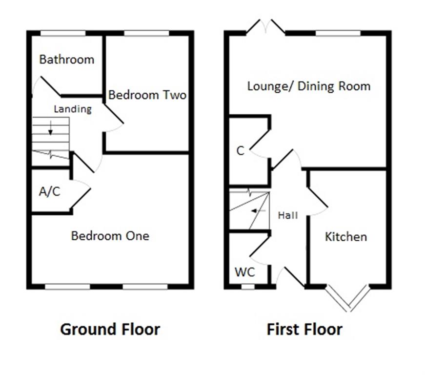 2 Bedrooms Terraced house for sale in Nene Place, Kings Heath, Northampton NN5