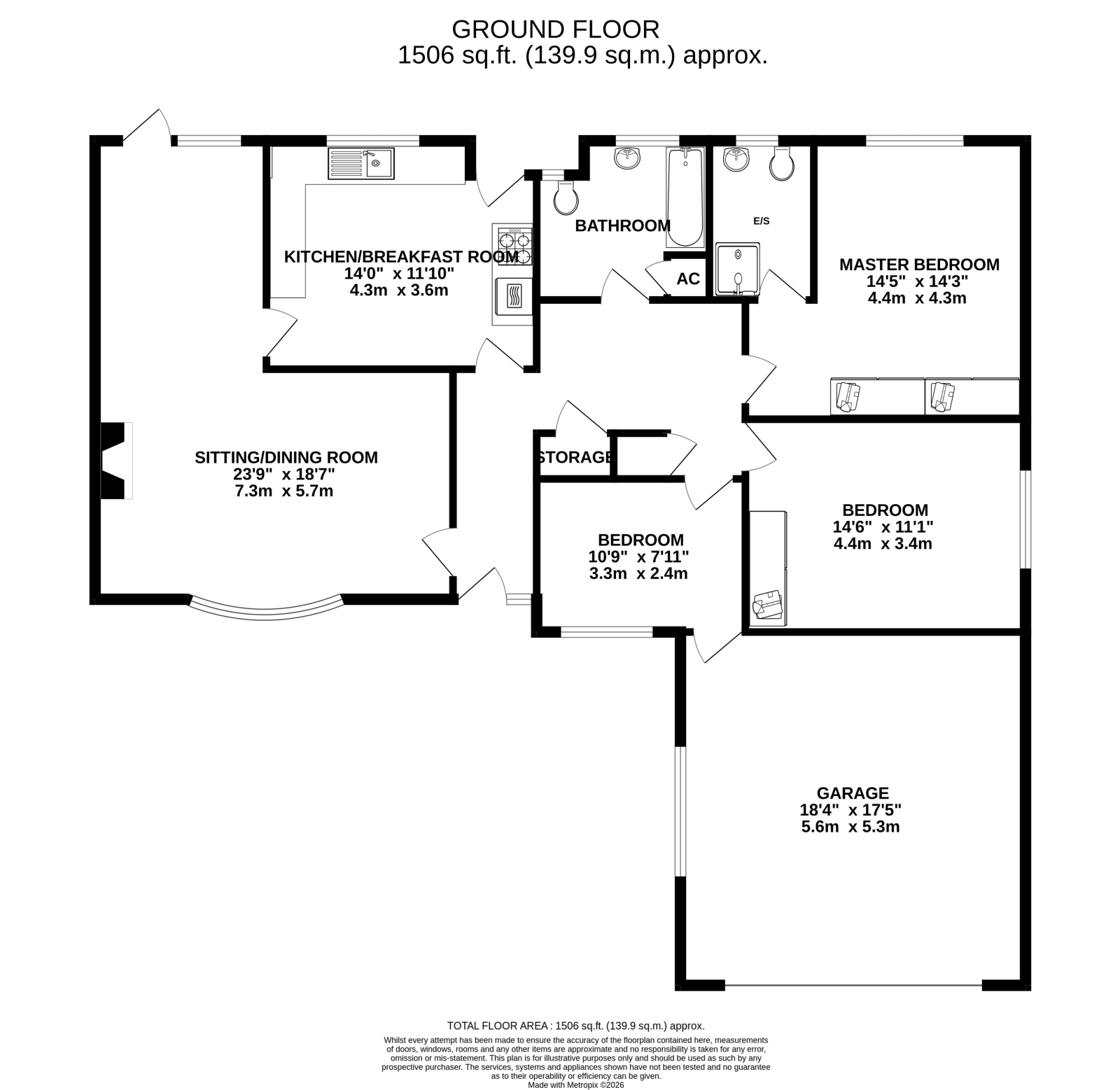 22 Shelley Close, Ashley Heath, Ringwood floorplan