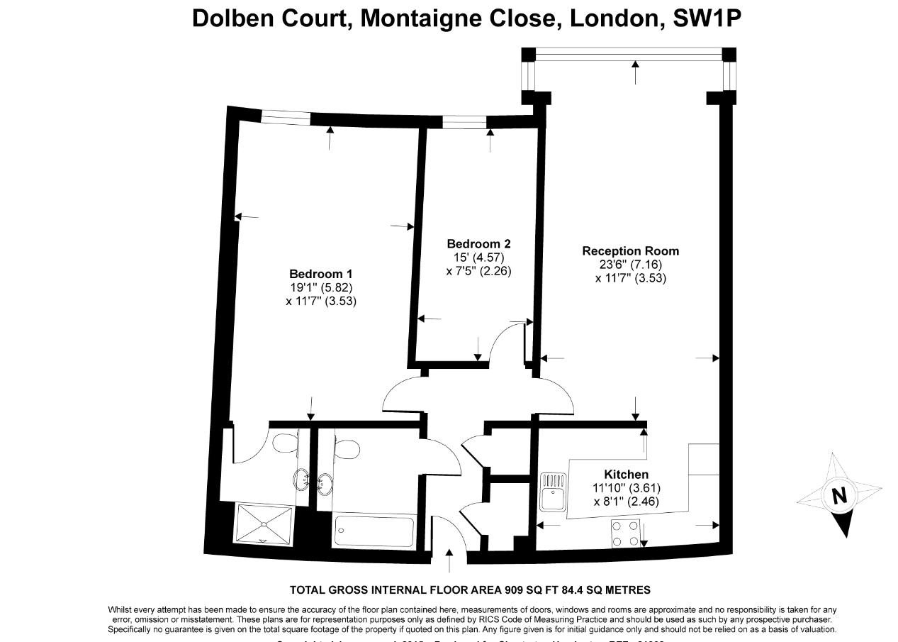 2 Bedrooms Flat to rent in Dolben Court, Montaigne Close, London SW1P