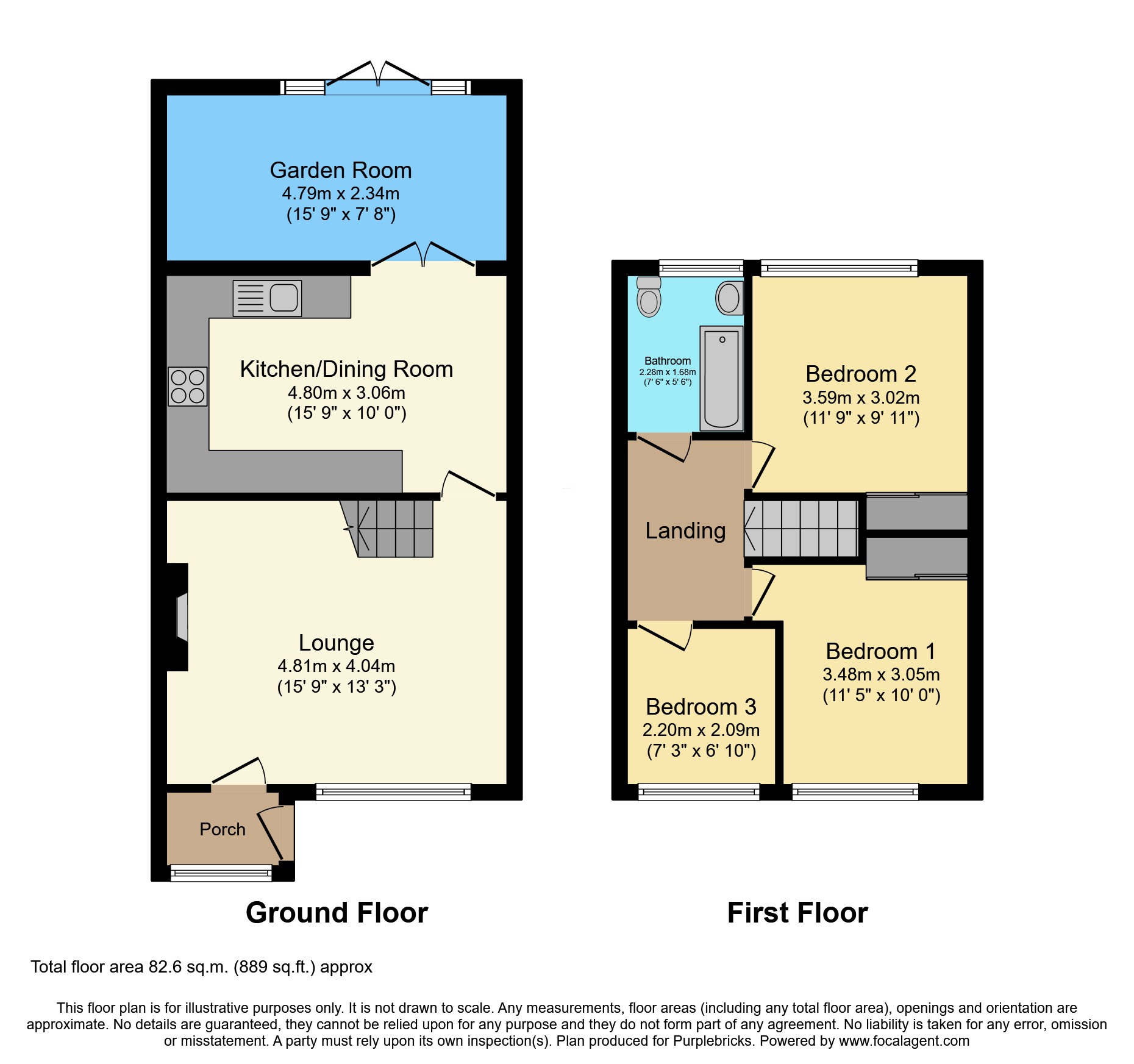 6, Hillside Walk, Mansfield floorplan