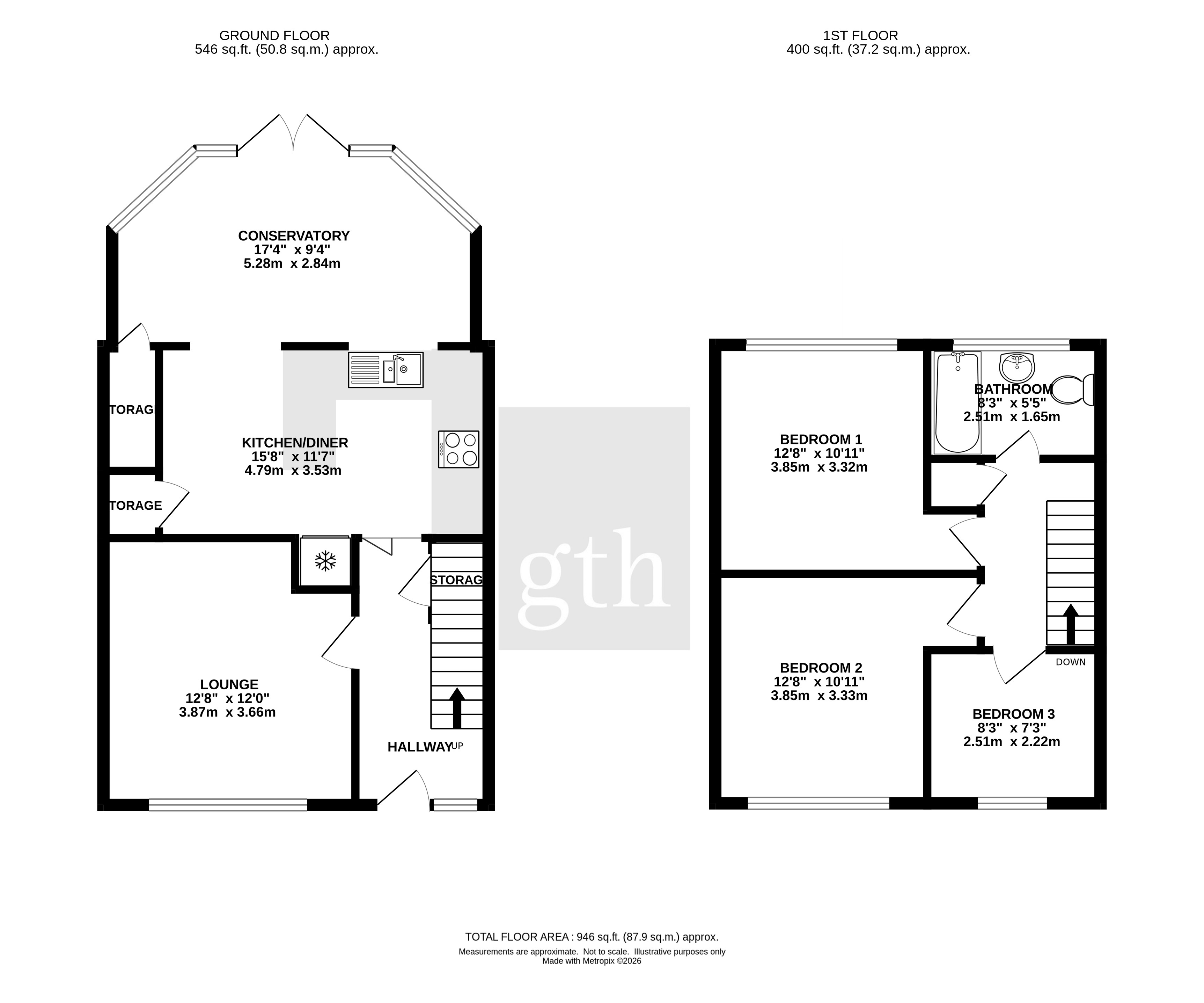 12, Church Close, Highbridge floorplan