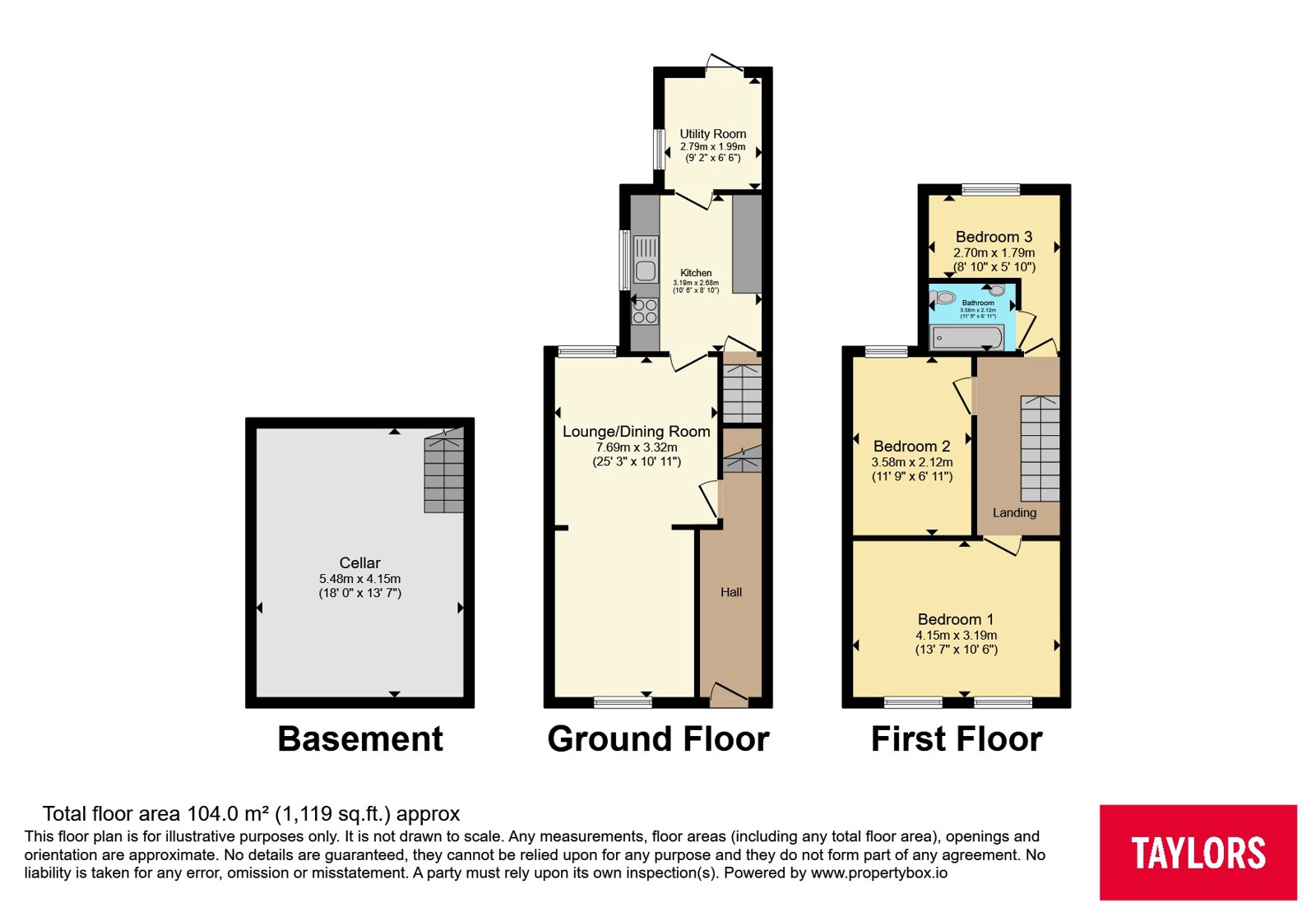 5, St. Davids Road, Northamptonshire floorplan